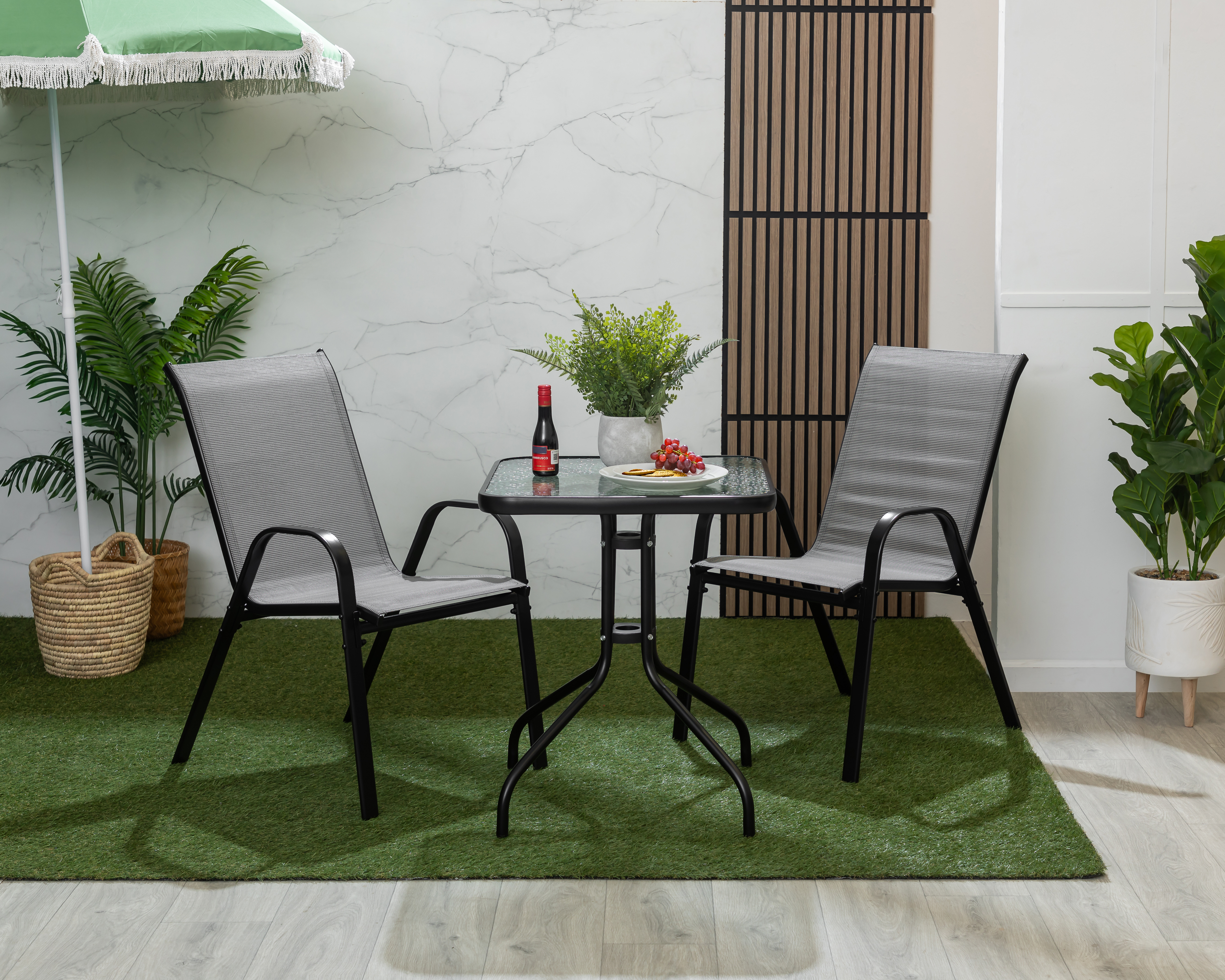 Foto 1 | Foto 1 | Juego de Jardín de Metal Congo Mallorca 3 Piezas