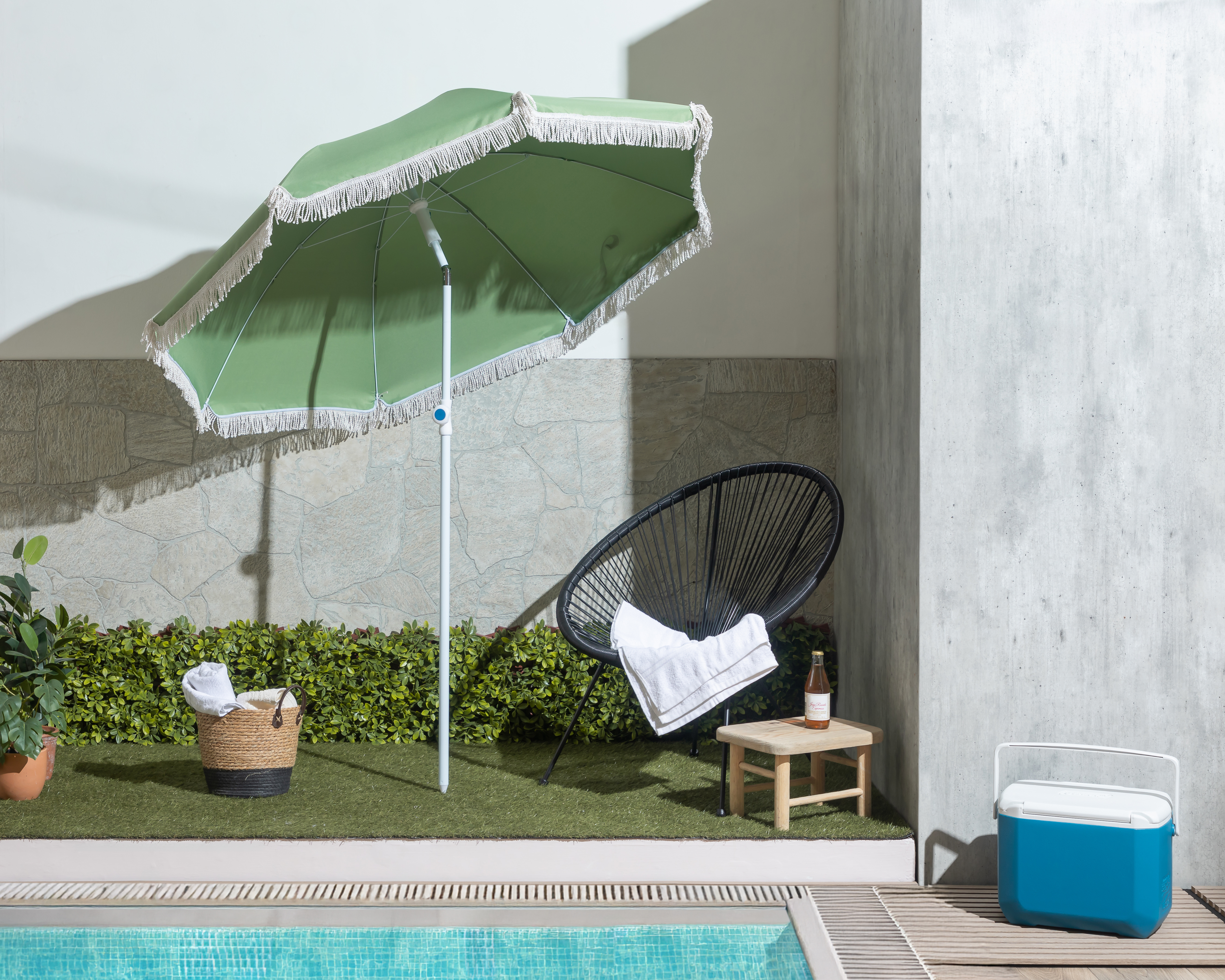 Foto 1 | Foto 1 | Sombrilla para Playa Verde Congo Guinea Tropical