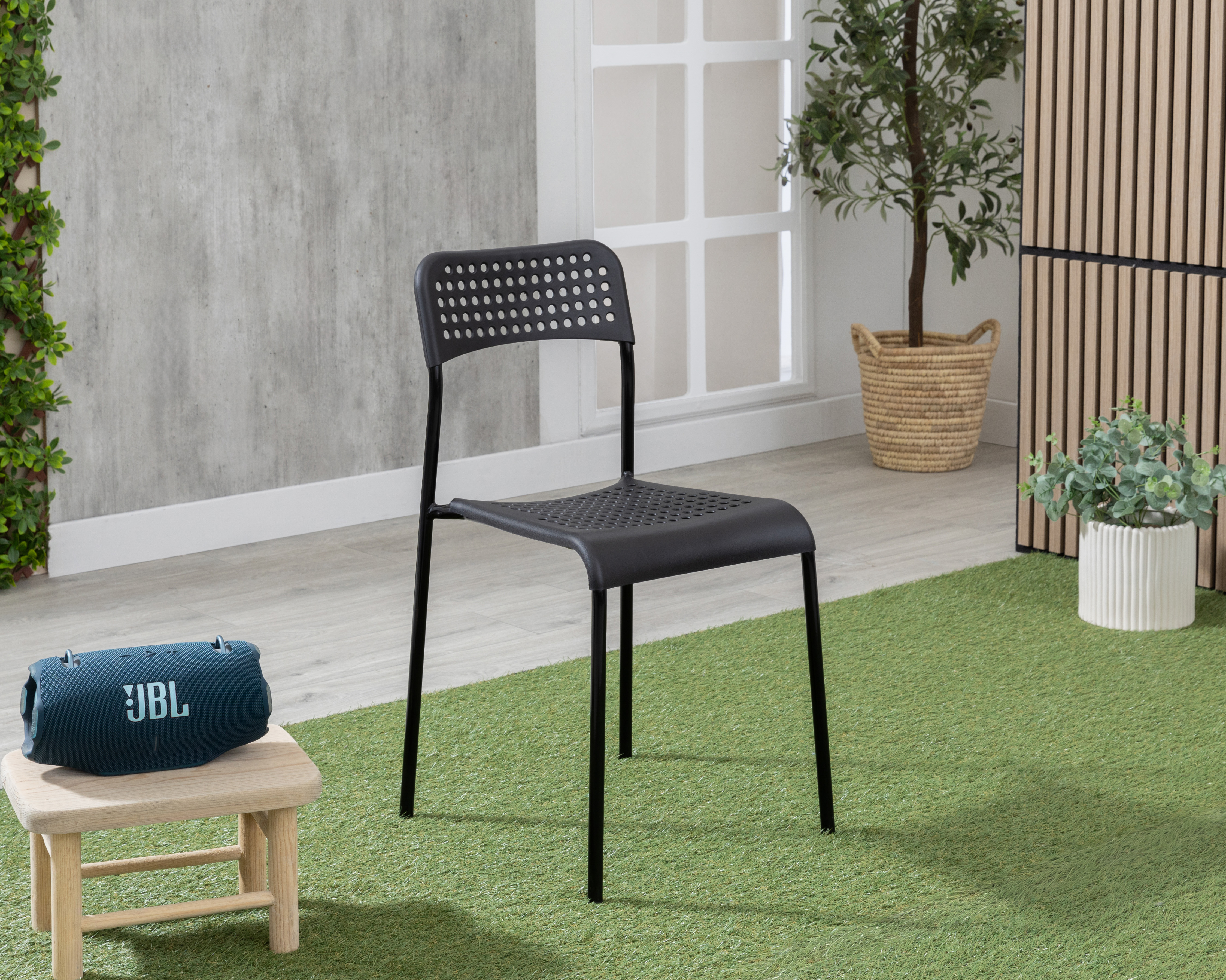 Silla de Plástico Congo Campeche Negra