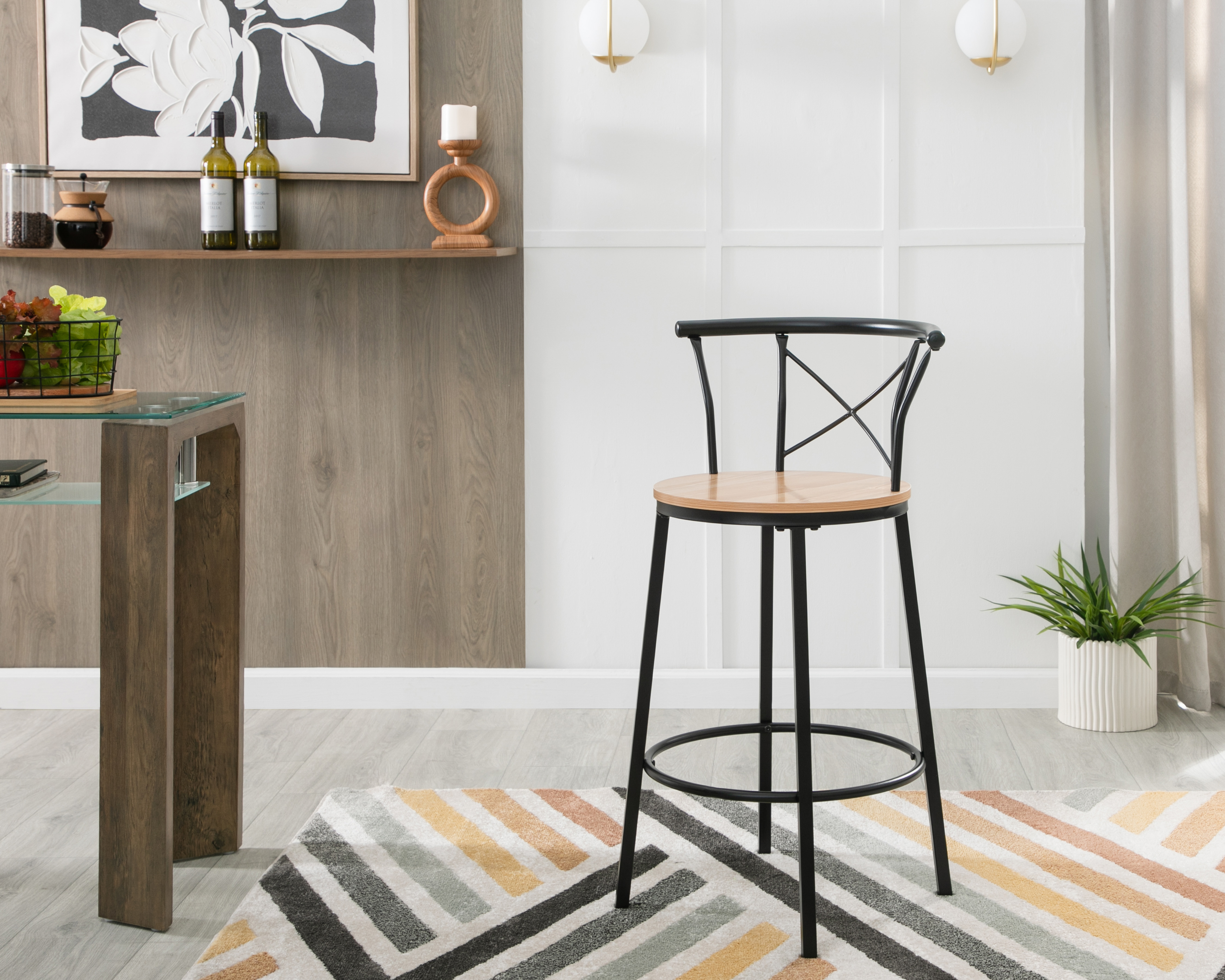 Foto 1 | Foto 1 | Banco de Metal Ikal Siria Negro