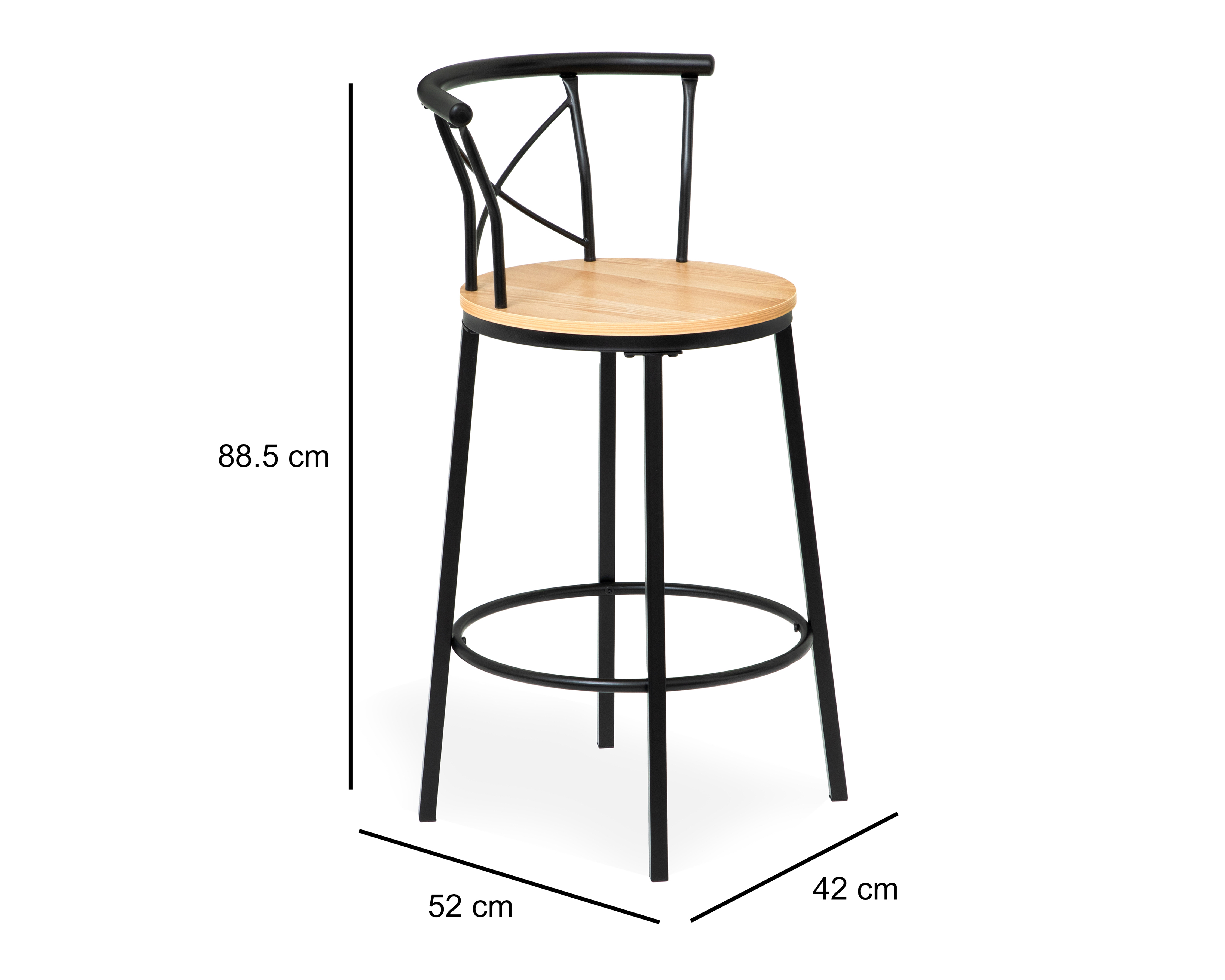 Foto 6 pulgar | Foto 5 | Banco de Metal Ikal Siria Negro