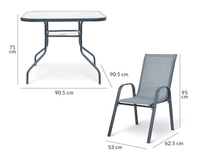 Foto 7 | Foto 7 | Juego de Jardín Gris Congo Grecia 6 Piezas