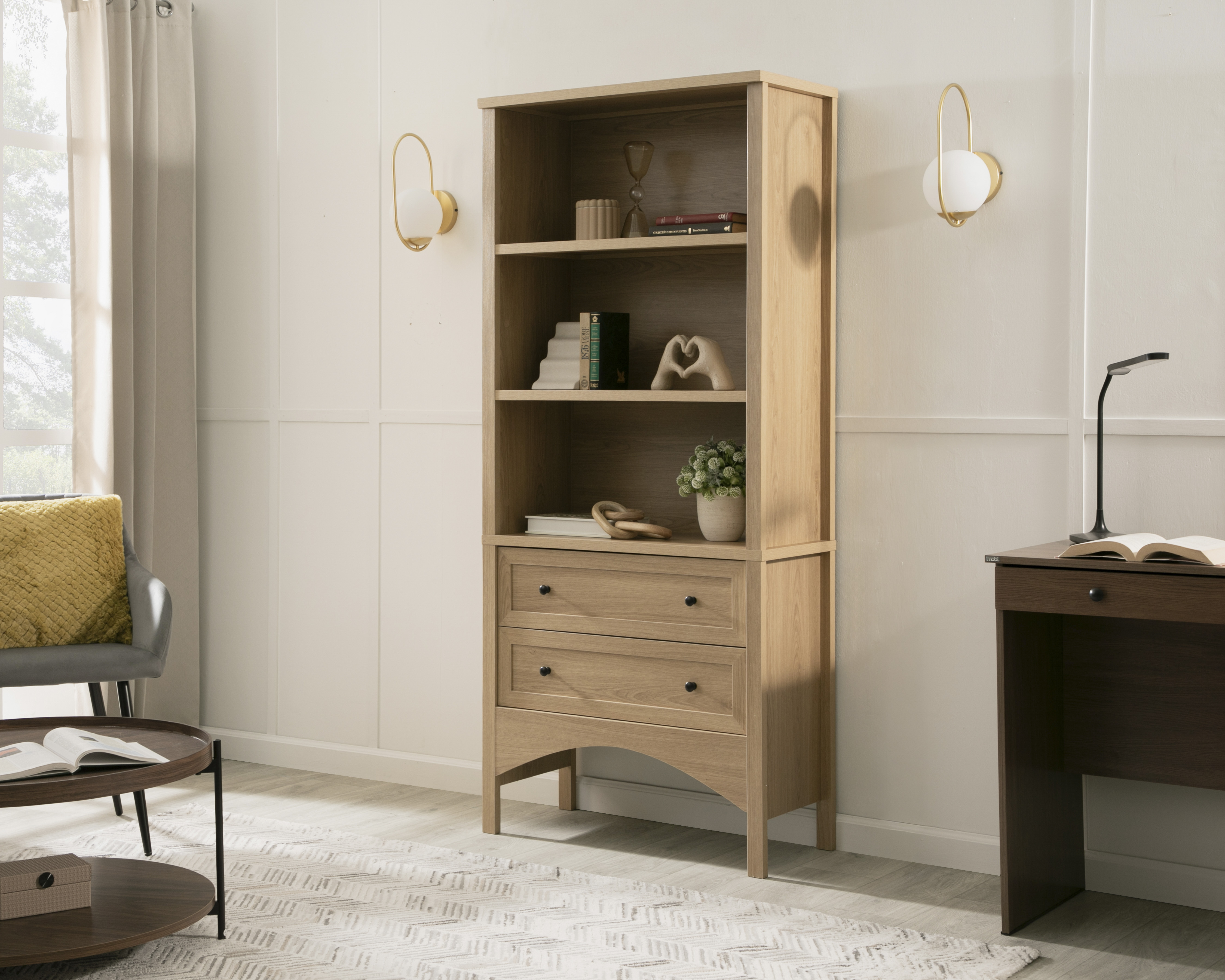 Foto 1 | Foto 1 | Librero de Madera Industrializada Quevedo Café