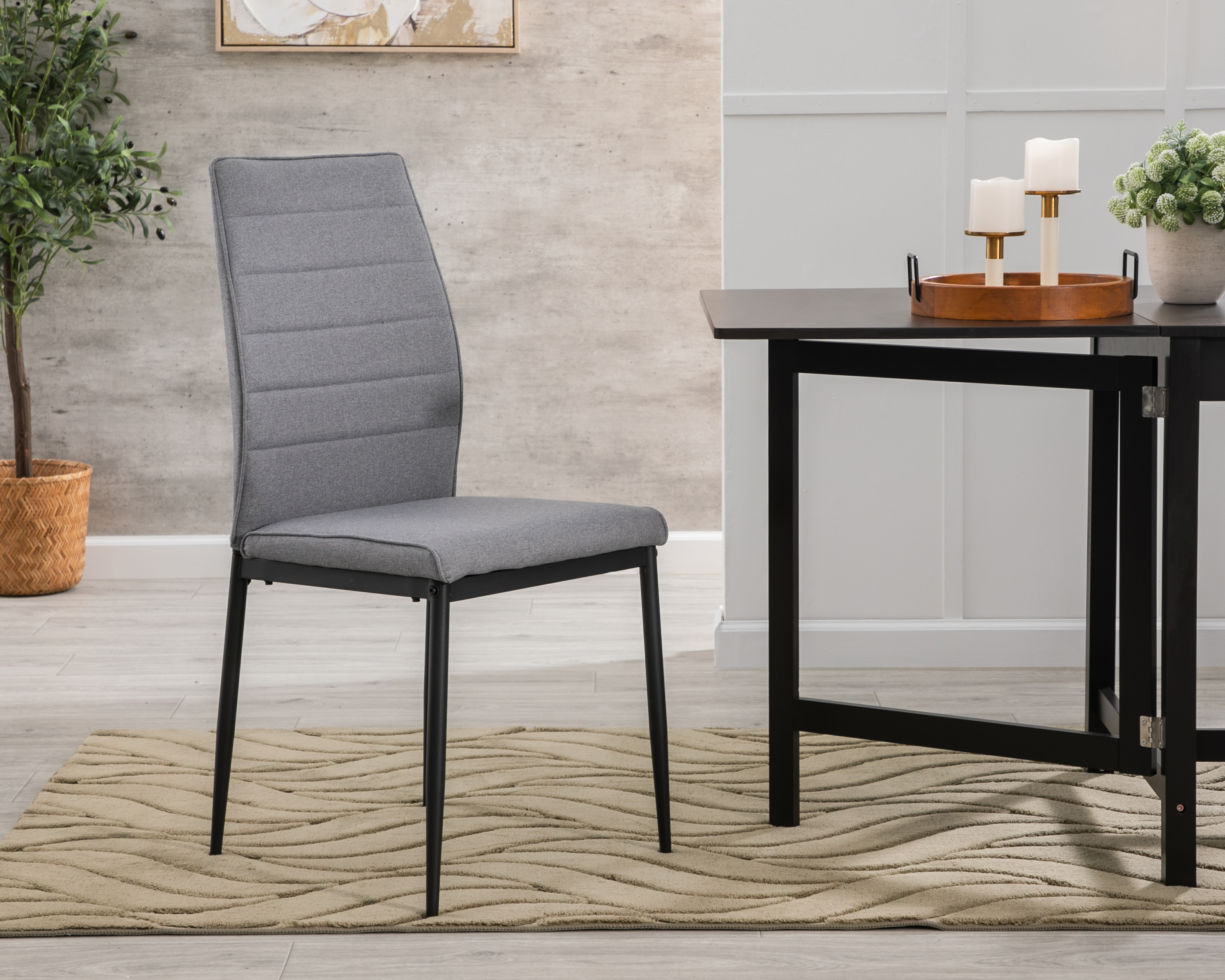 Silla de Metal Ikal Juliana Gris