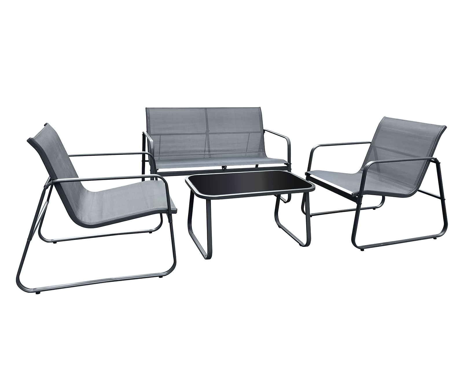 Juego de Jardín Gris Congo Tailandia 4 Piezas