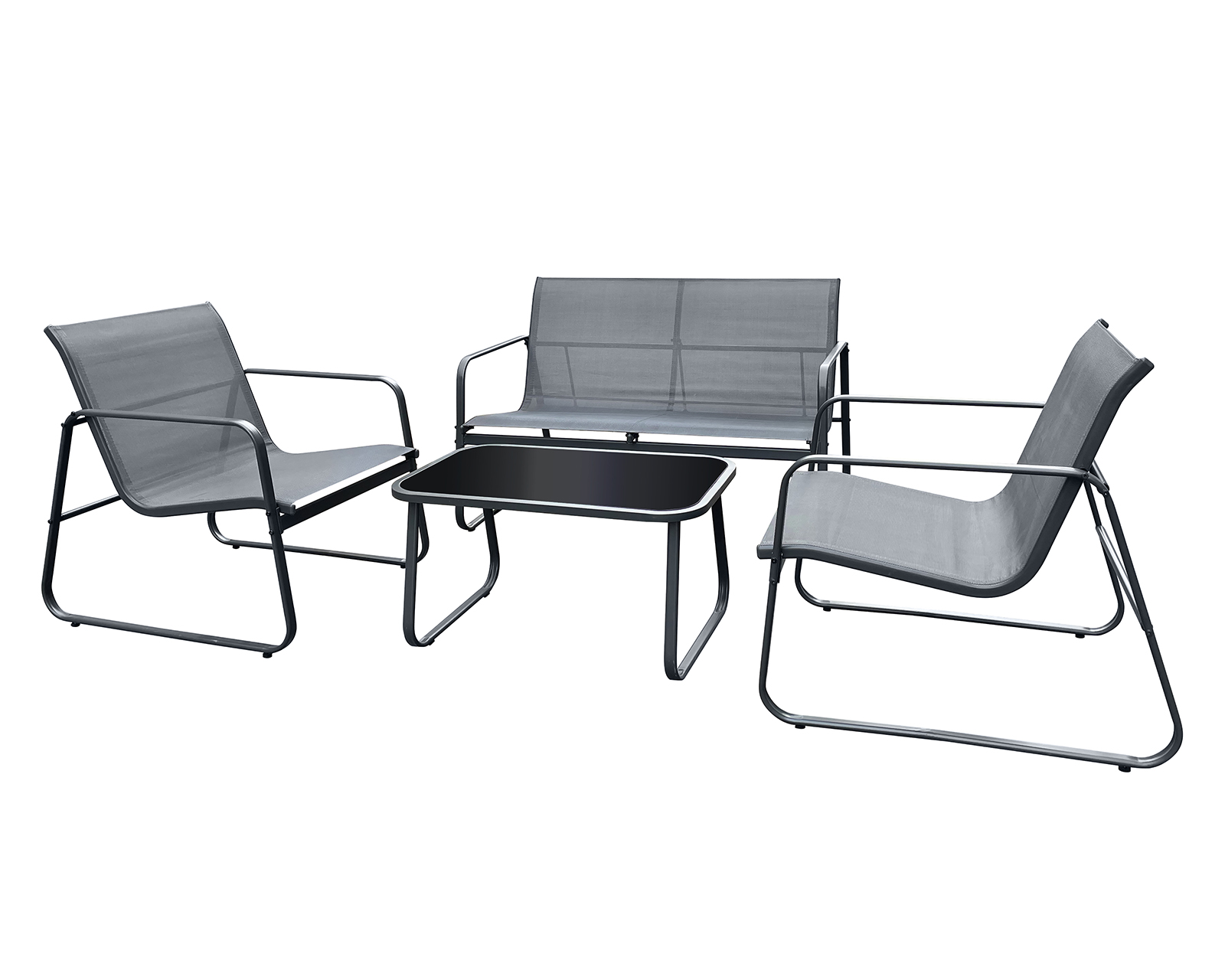 Foto 3 | Foto 3 | Juego de Jardín Gris Congo Tailandia 4 Piezas