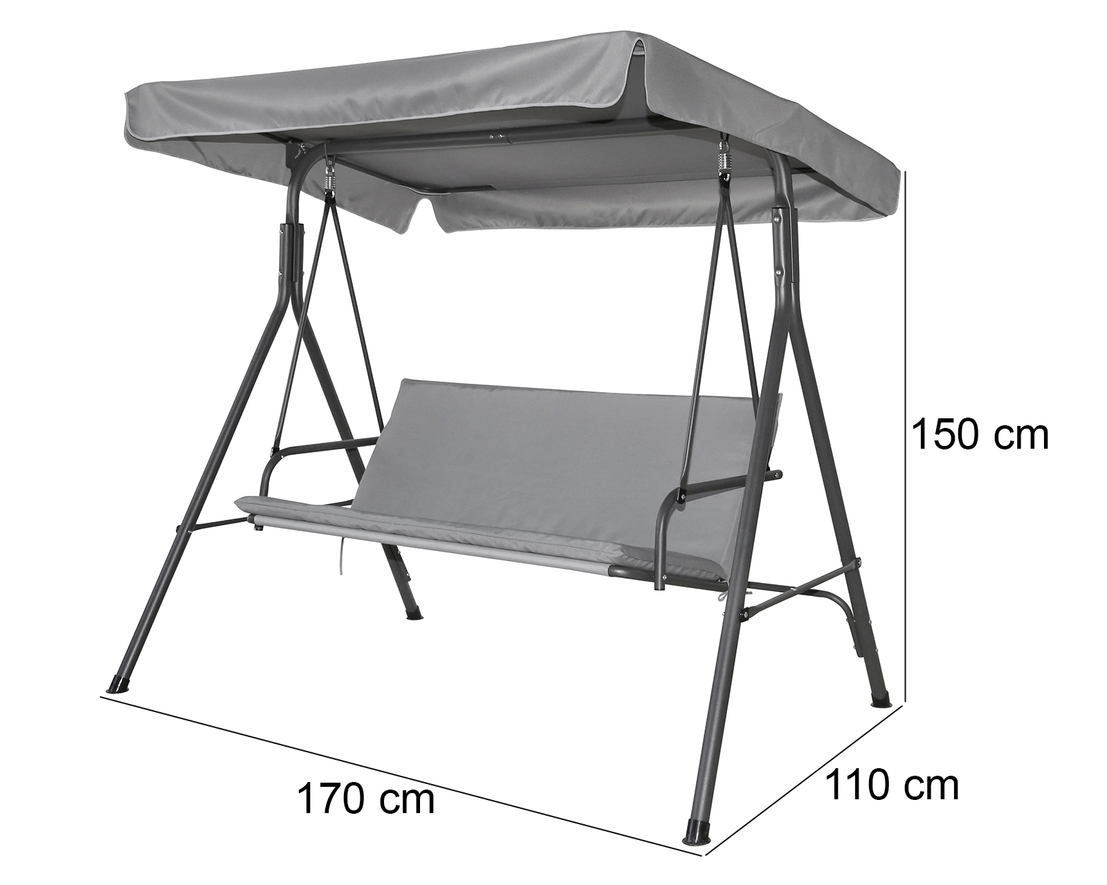 Foto 6 | Foto 6 | Columpio para Jardín Gris Congo Tanzania