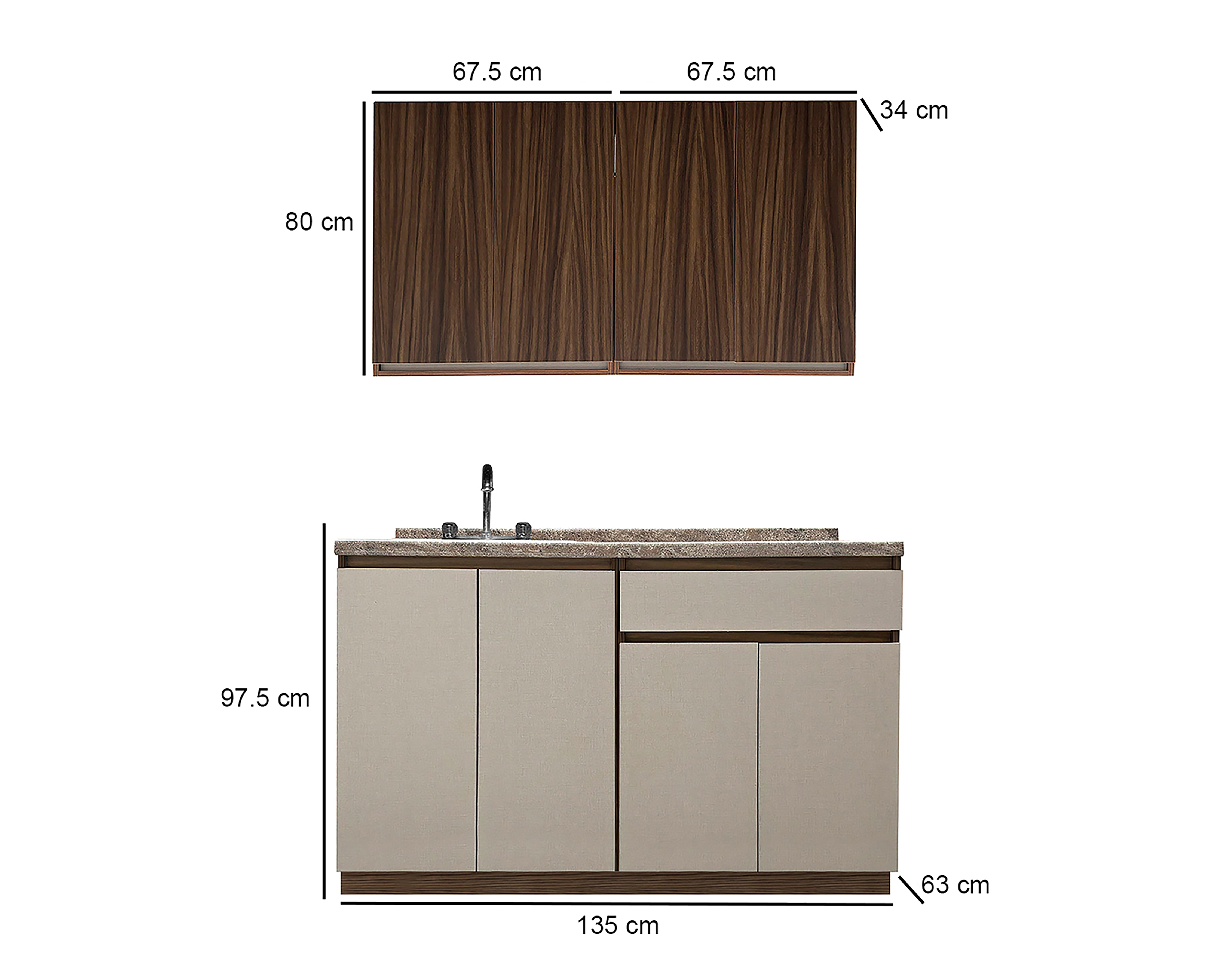 Foto 8 | Foto 8 | Cocina Integral Tulum Multicolor 215 cm