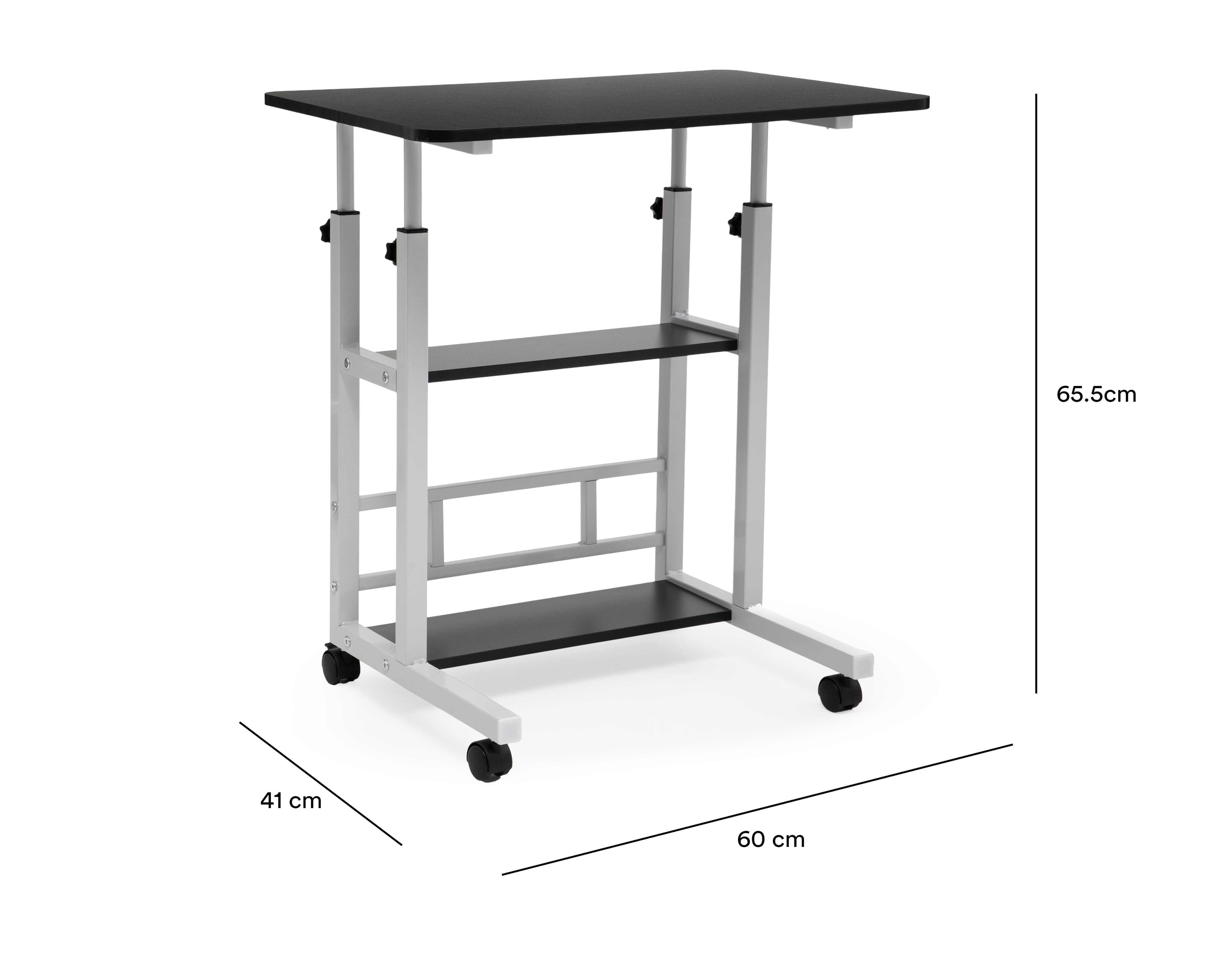 Foto 6 | Foto 6 | Escritorio Ajustable de Metal Lorena Negro