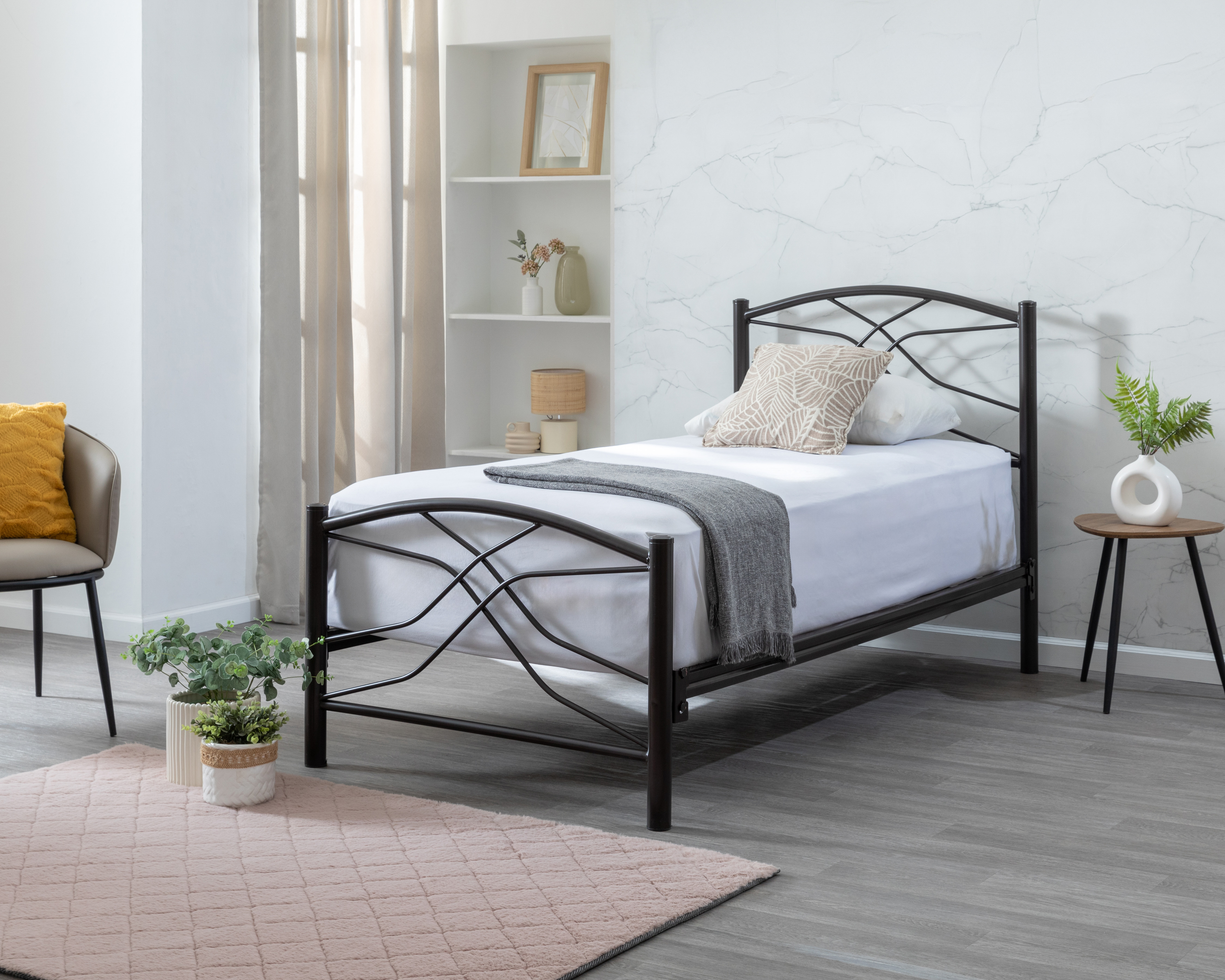 Cama Individual Henry de Acero