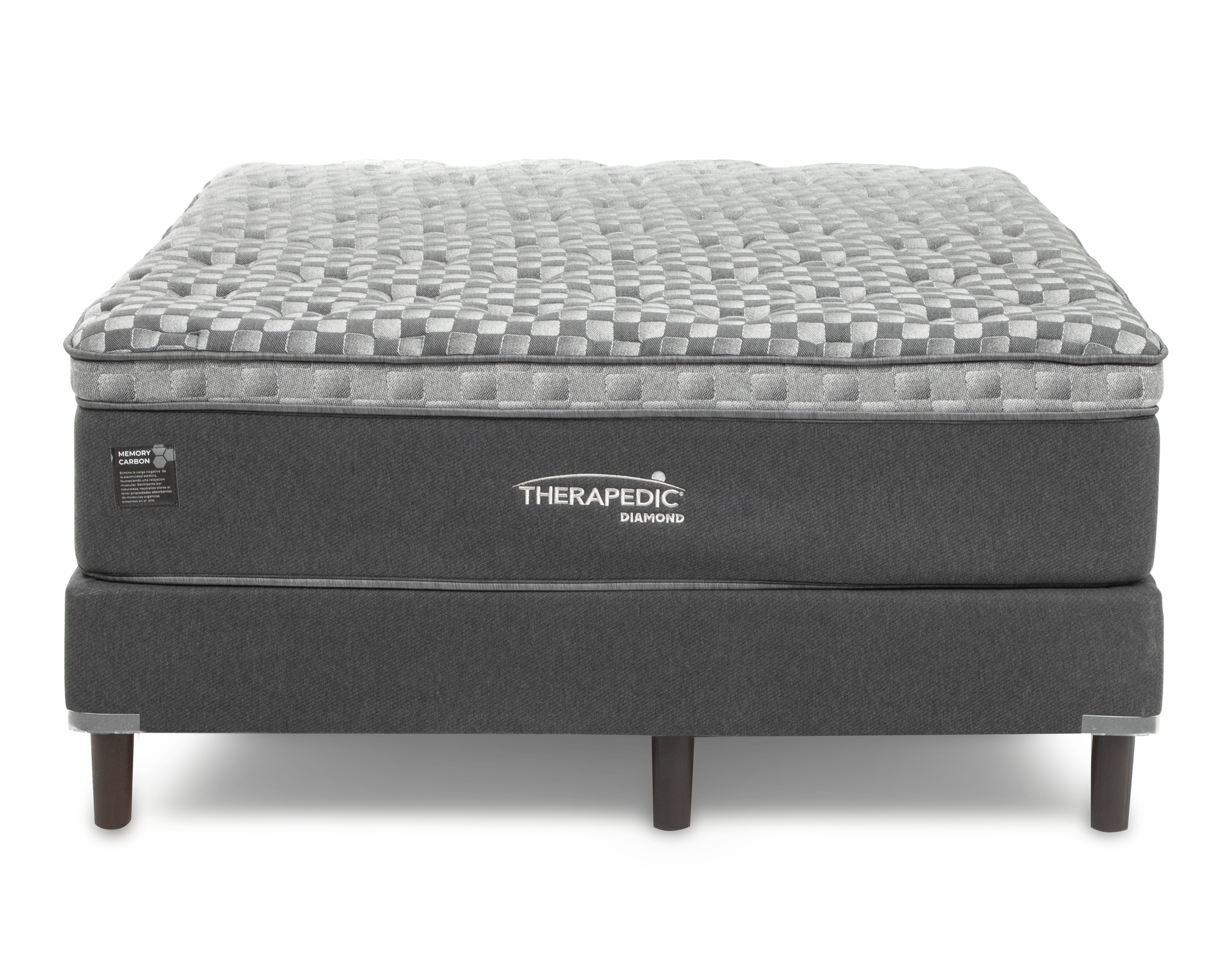 Foto 3 pulgar | Foto 2 | Juego de Colchón y Box Queen Size Therapedic Diamond
