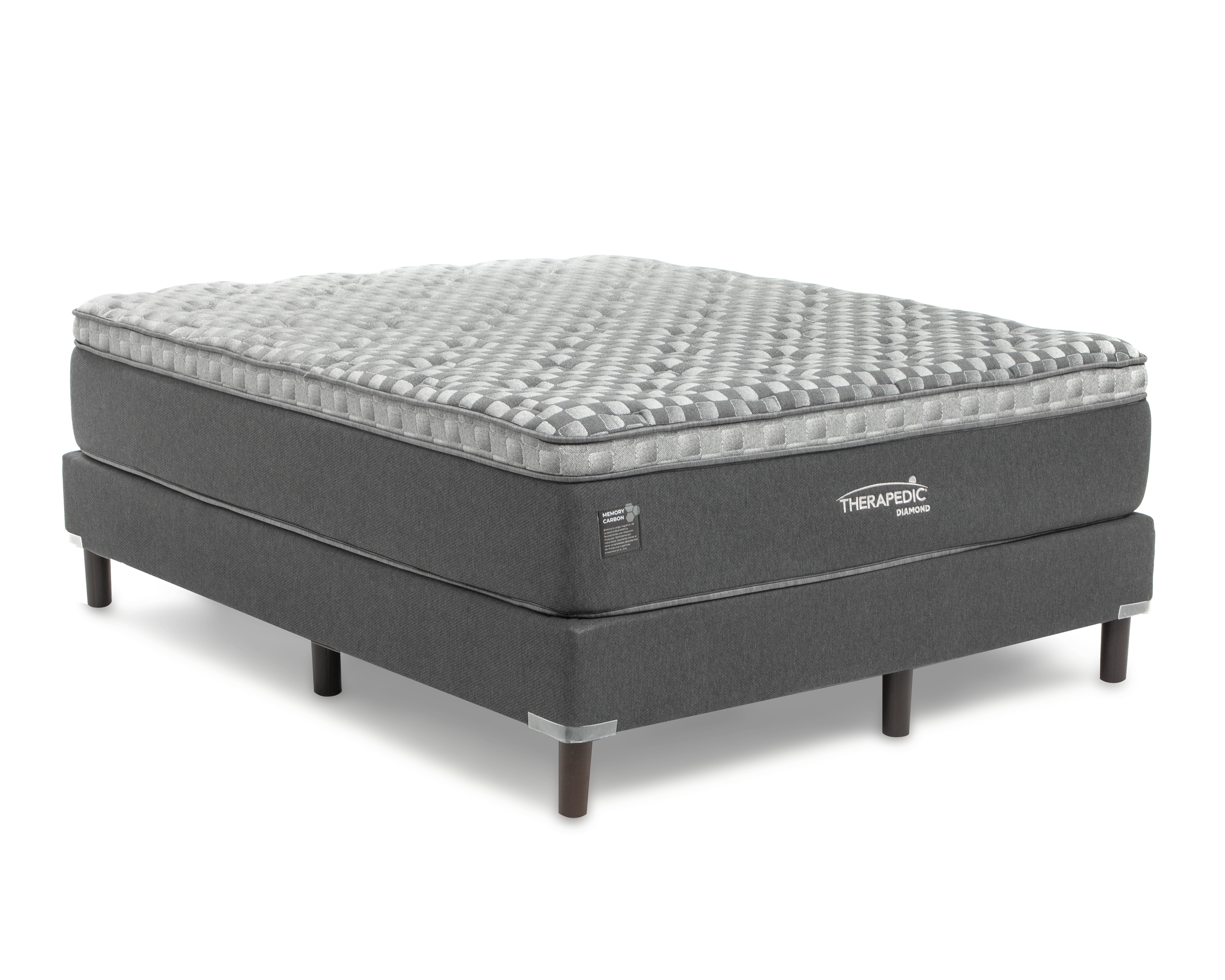 Foto 3 | Foto 3 | Juego de Colchón y Box Queen Size Therapedic Diamond