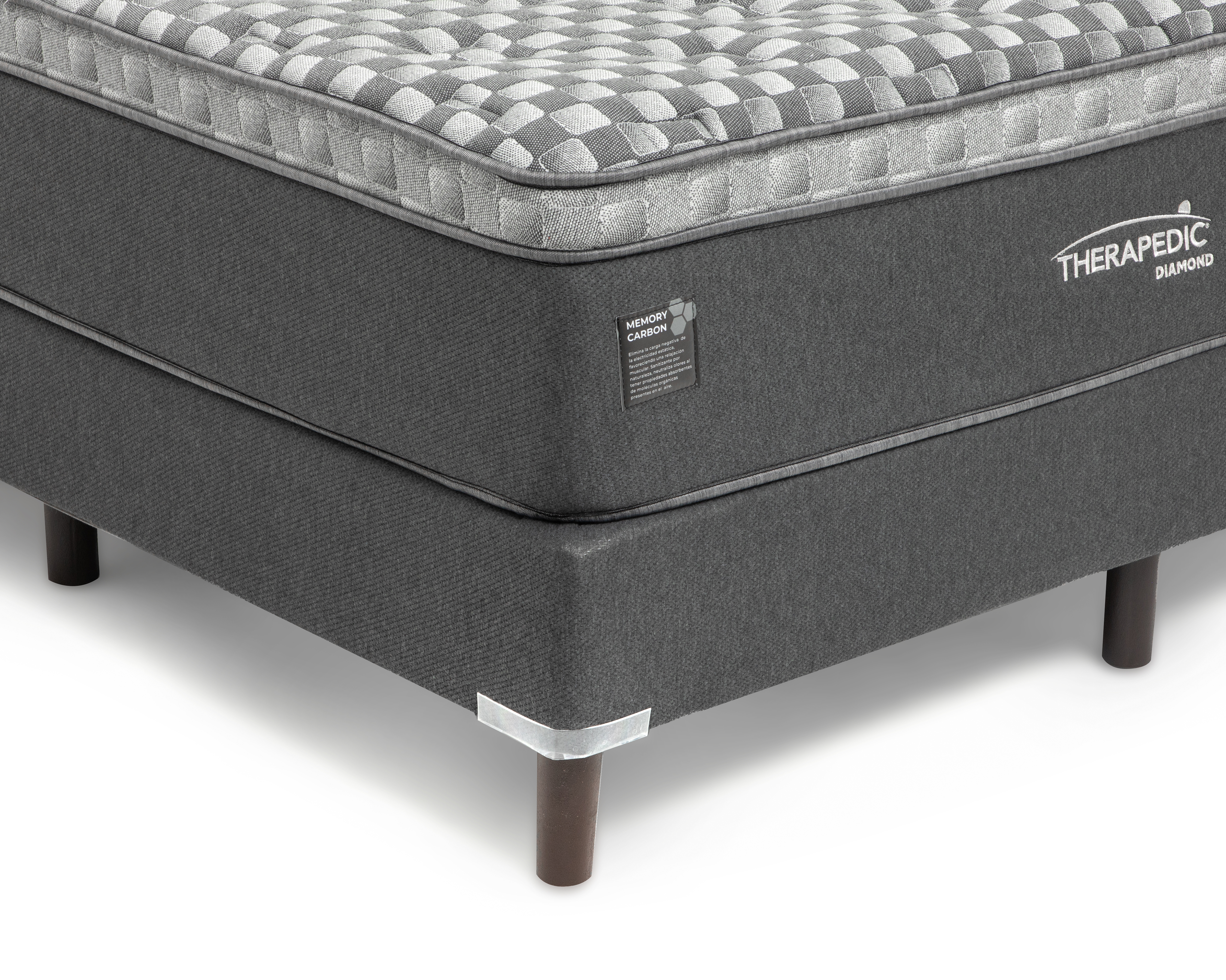 Foto 5 pulgar | Foto 4 | Juego de Colchón y Box Queen Size Therapedic Diamond