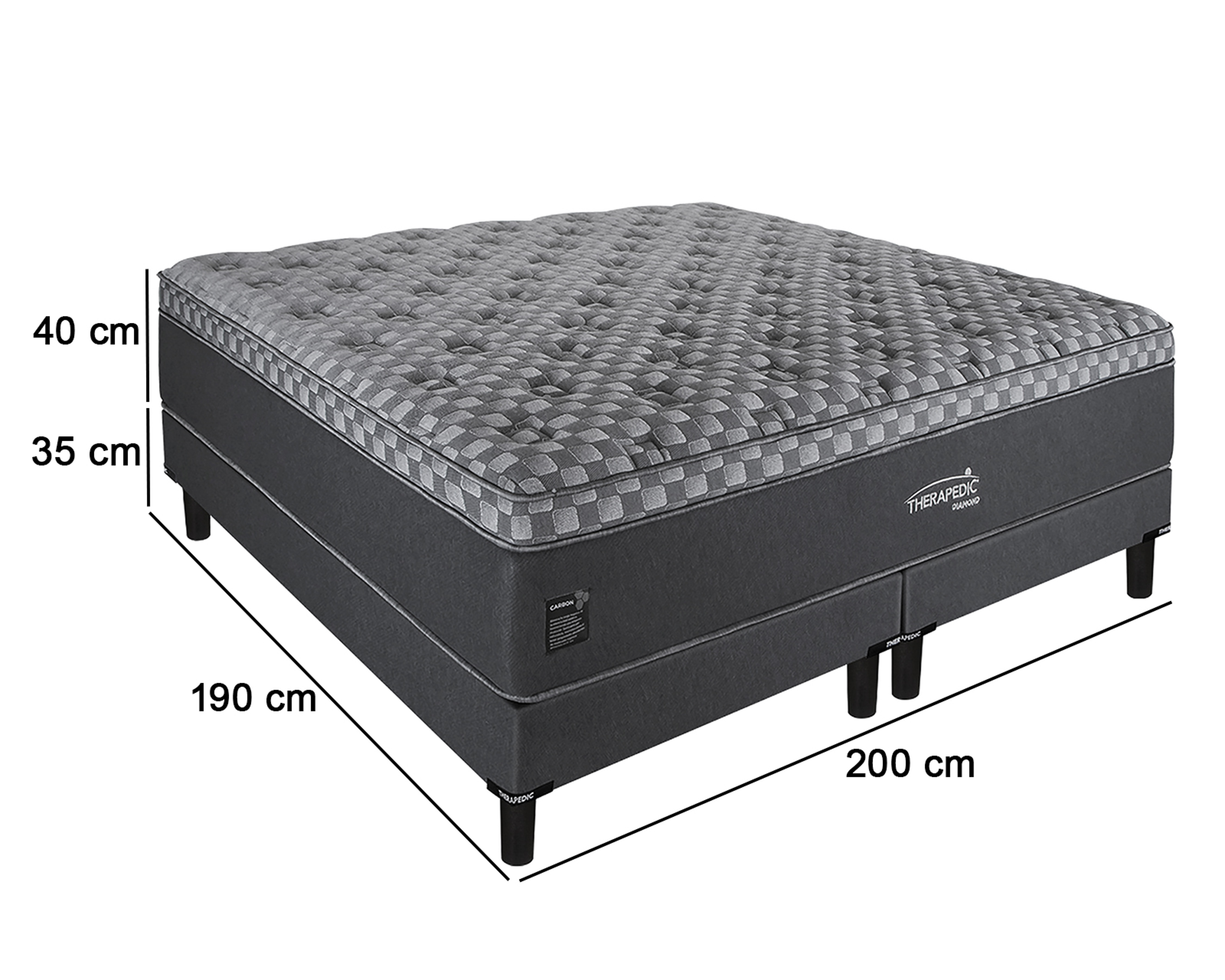 Foto 7 | Foto 7 | Juego de Colchón y Box King Size Therapedic Diamond