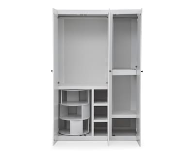 Foto 5 | Foto 5 | Ropero de Madera con Espejo CMD Muebles Montecarlo Blanco 180 cm