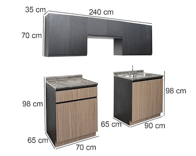 Foto 6 | Foto 6 | Cocina Integral Julia Café 240 cm