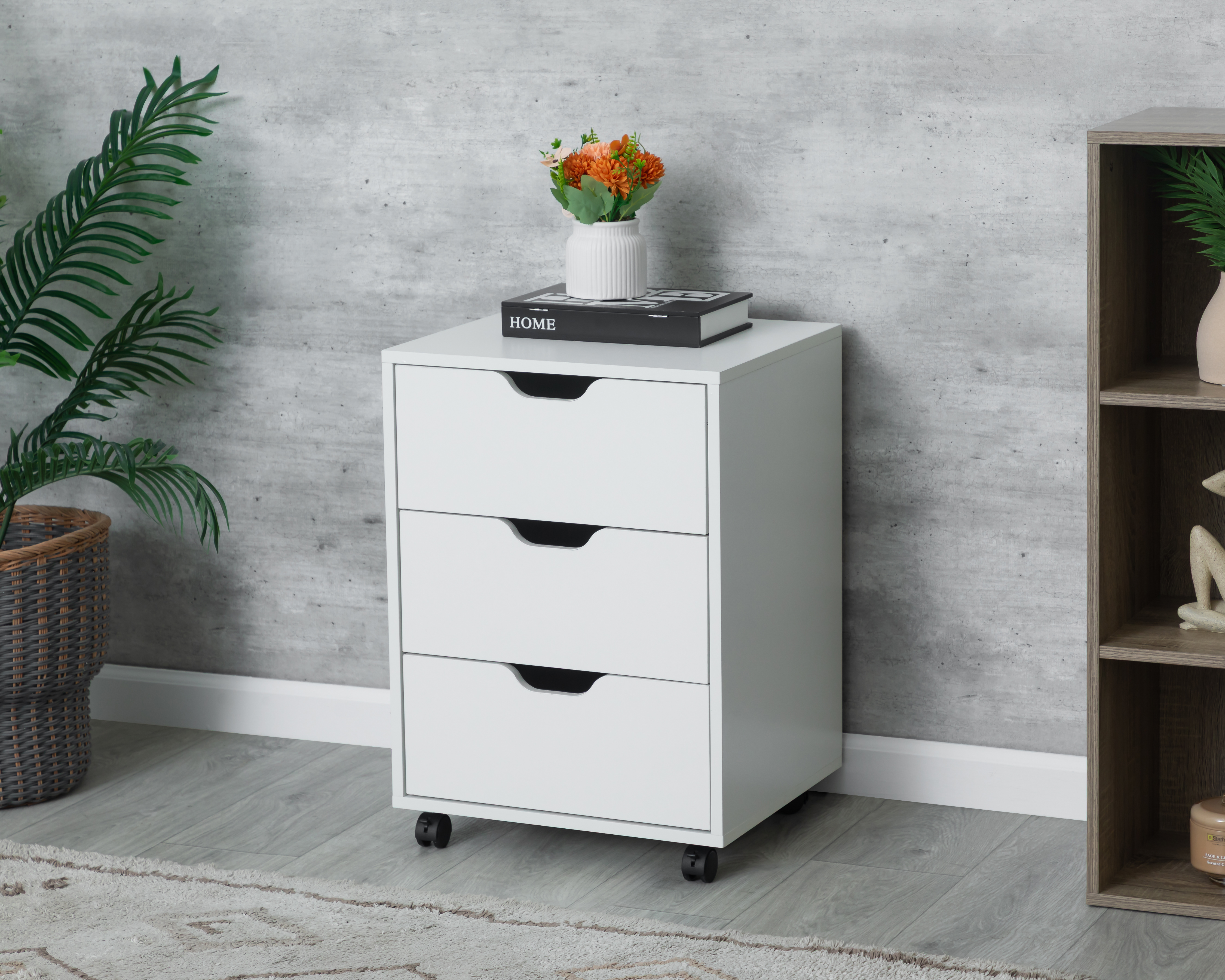 Archivero de Madera Alpes Blanco