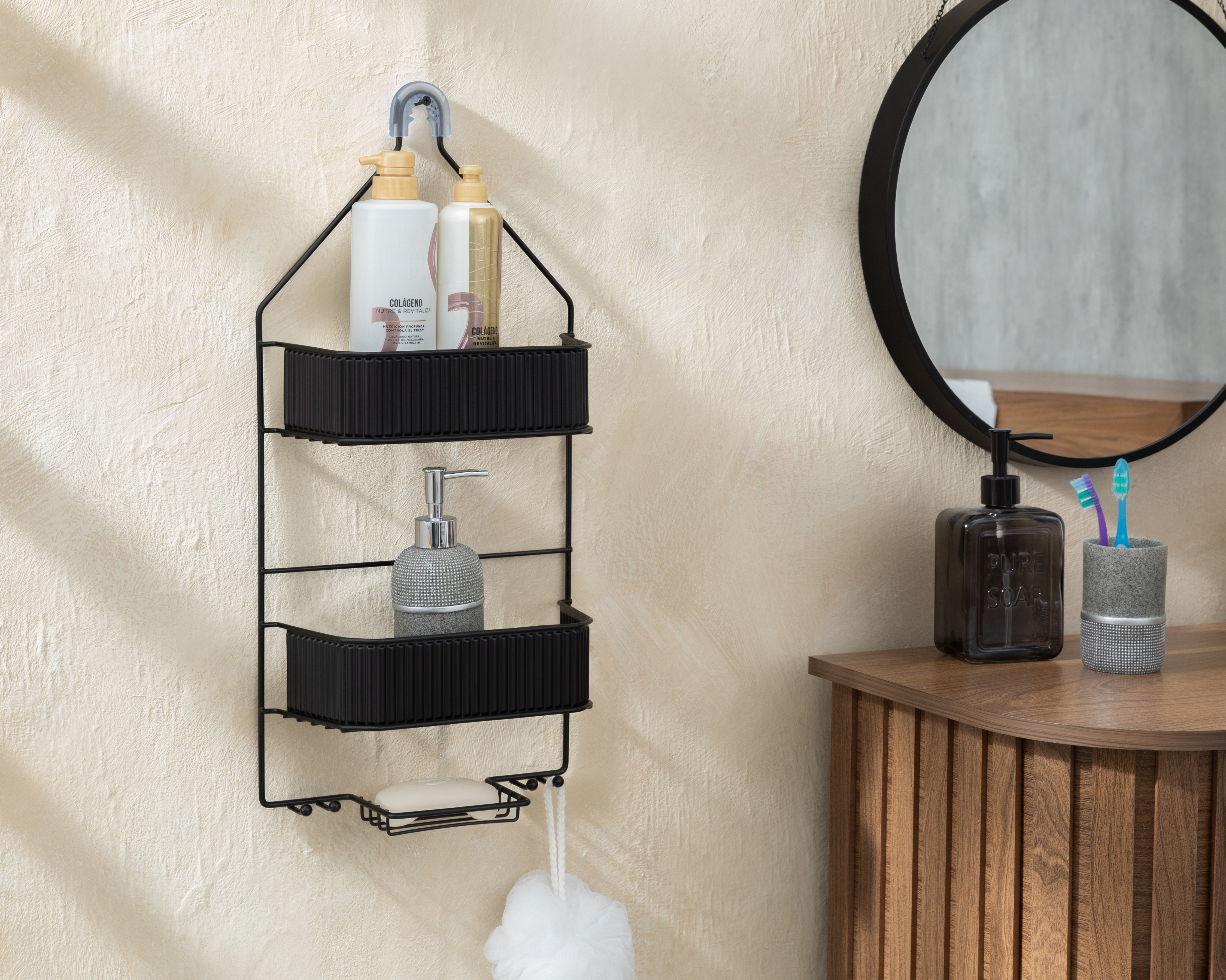 Organizador para Regadera +Simple de Metal