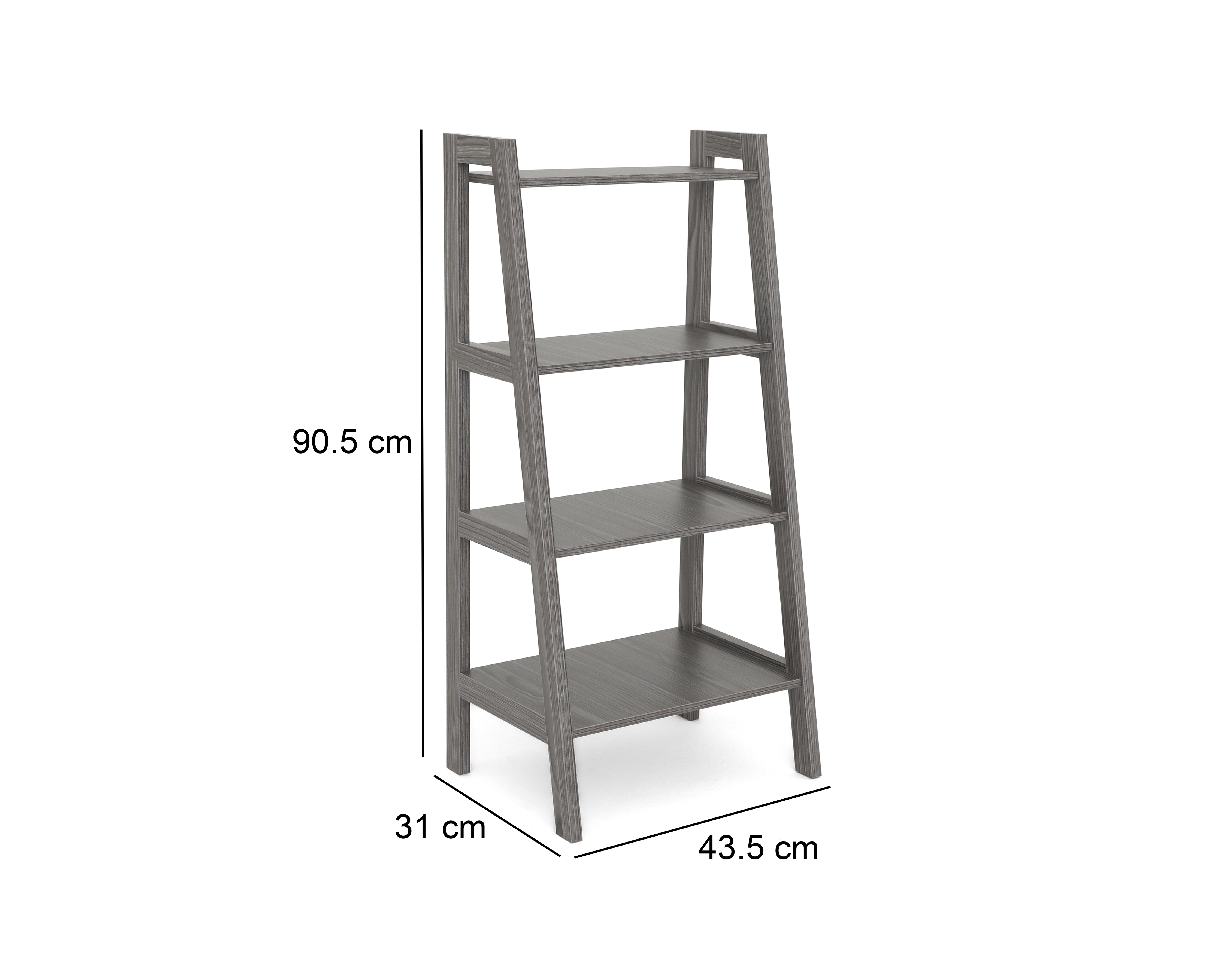 Foto 6 pulgar | Foto 5 | Estante de Madera +Simple Levi Gris
