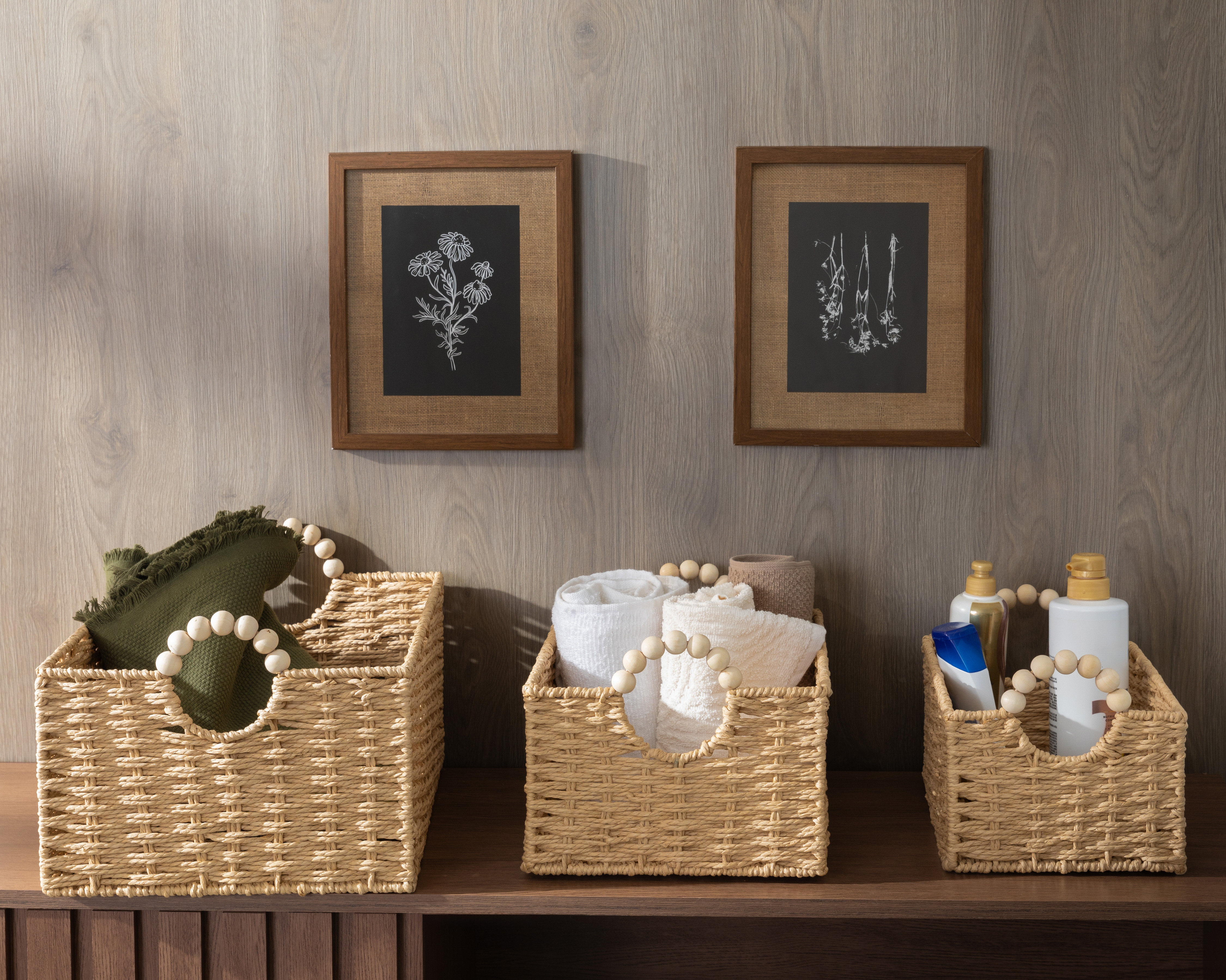 Foto 6 | Foto 6 | Canasta de Papel Chloe +Simple 3 Piezas