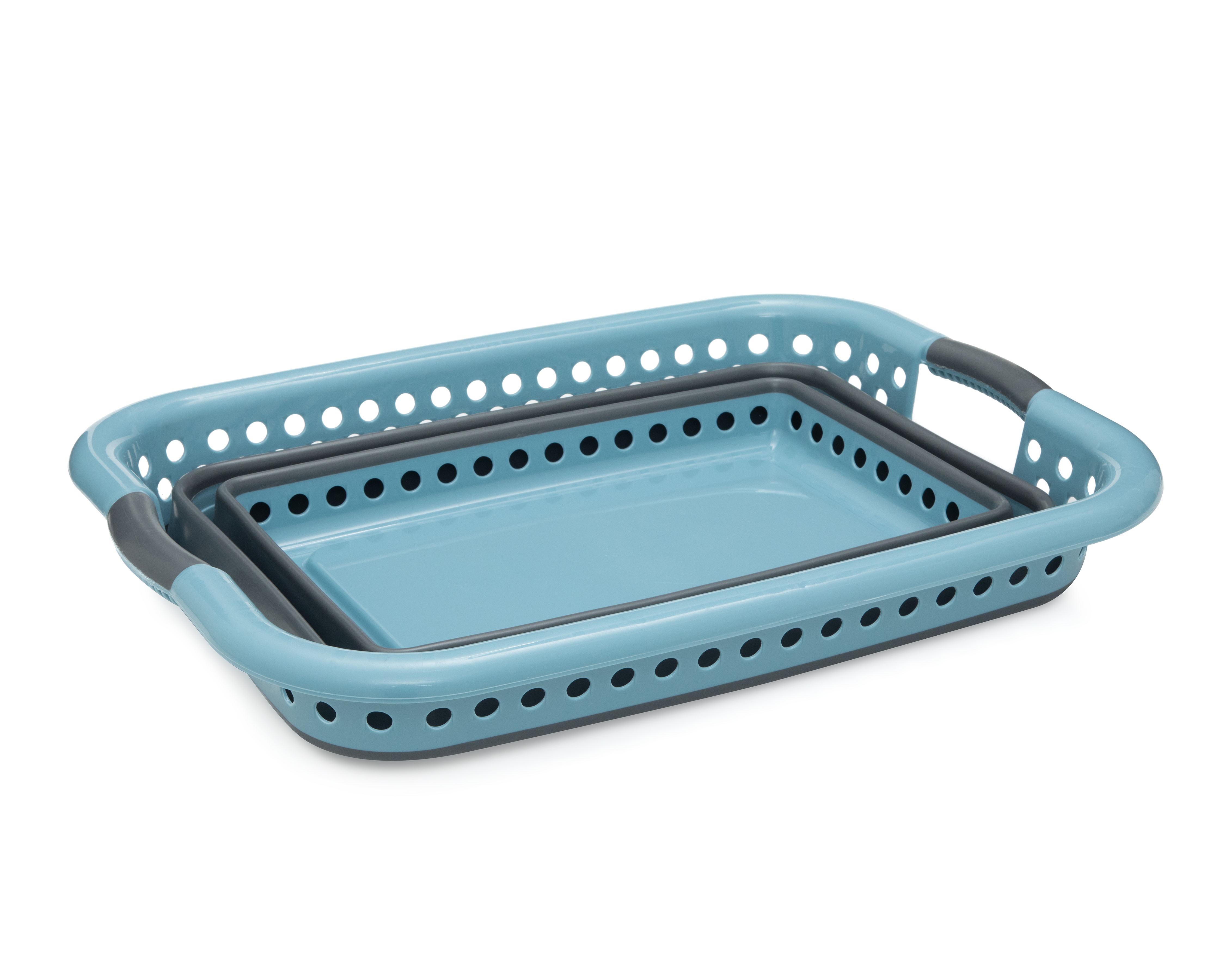 Foto 6 pulgar | Foto 5 | Cesto de Lavandería +Simple Azul