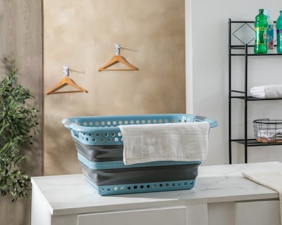 Foto 6 | Foto 6 | Cesto de Lavandería +Simple Azul