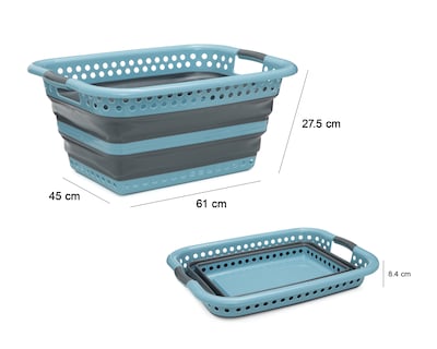 Foto 7 | Foto 7 | Cesto de Lavandería +Simple Azul