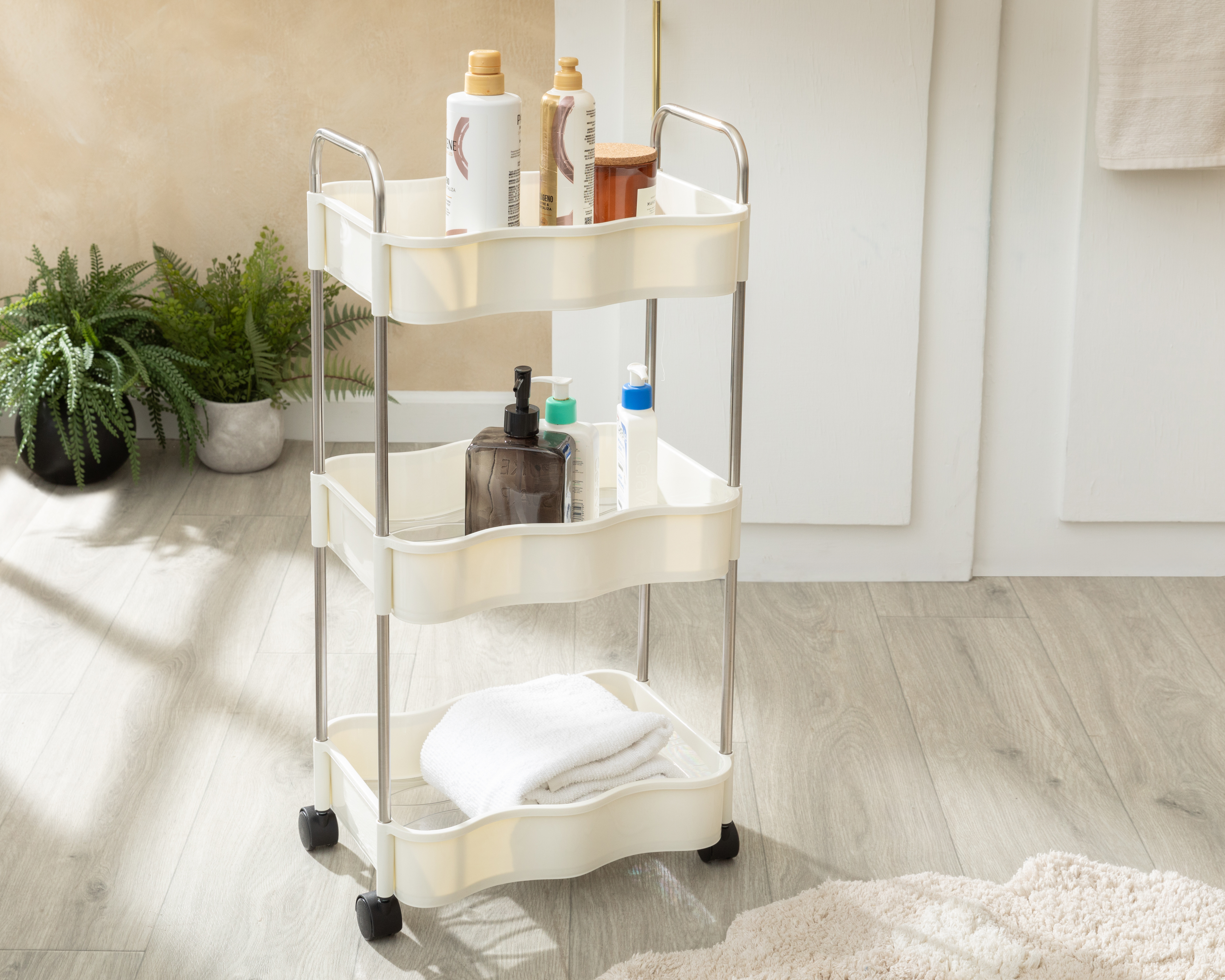 Foto 2 pulgar | Foto 1 | Carrito Multiusos de Plástico +Simple Monarca Blanco