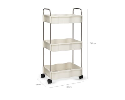 Foto 5 | Foto 5 | Carrito Multiusos de Plástico +Simple Monarca Blanco