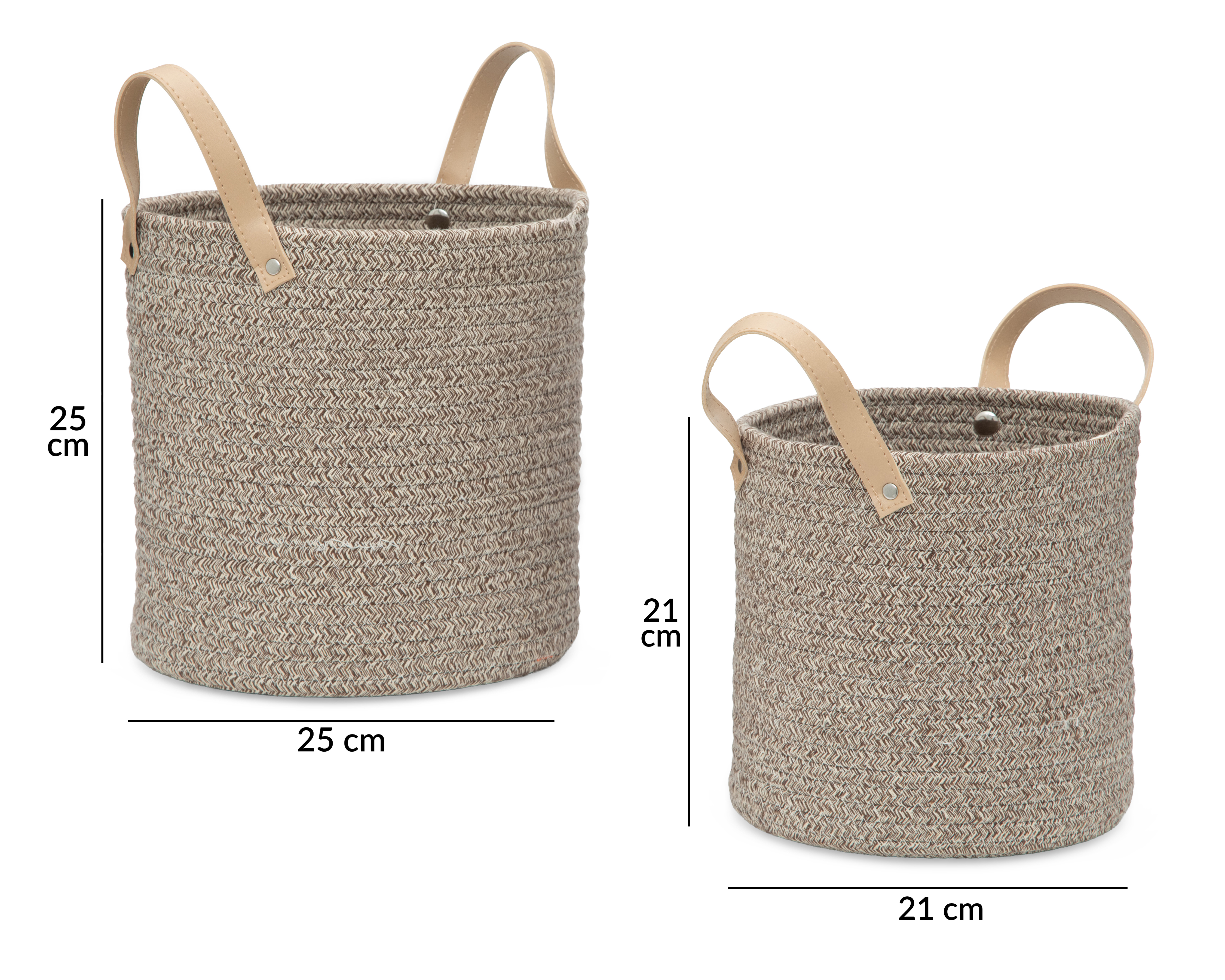 Foto 8 pulgar | Foto 7 | Canasta de Algodón Beatriz +Simple 2 Piezas