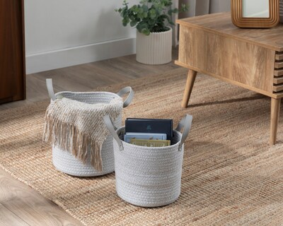 Foto 6 | Foto 6 | Canasta de Algodón Beatriz +Simple 2 Piezas