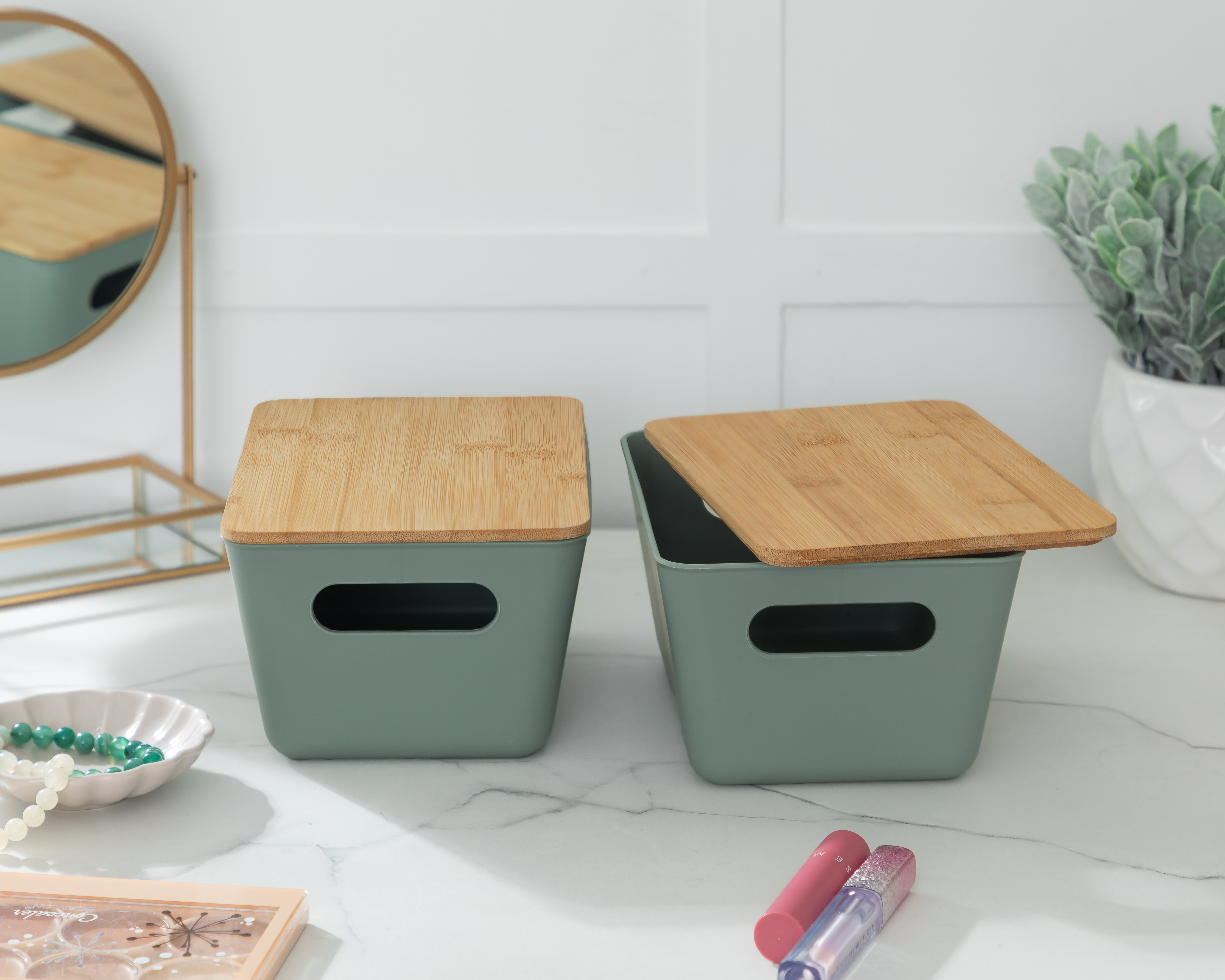 Foto 6 | Foto 6 | Caja de Almacenamiento de Plástico +Simple Zoey 2 Piezas