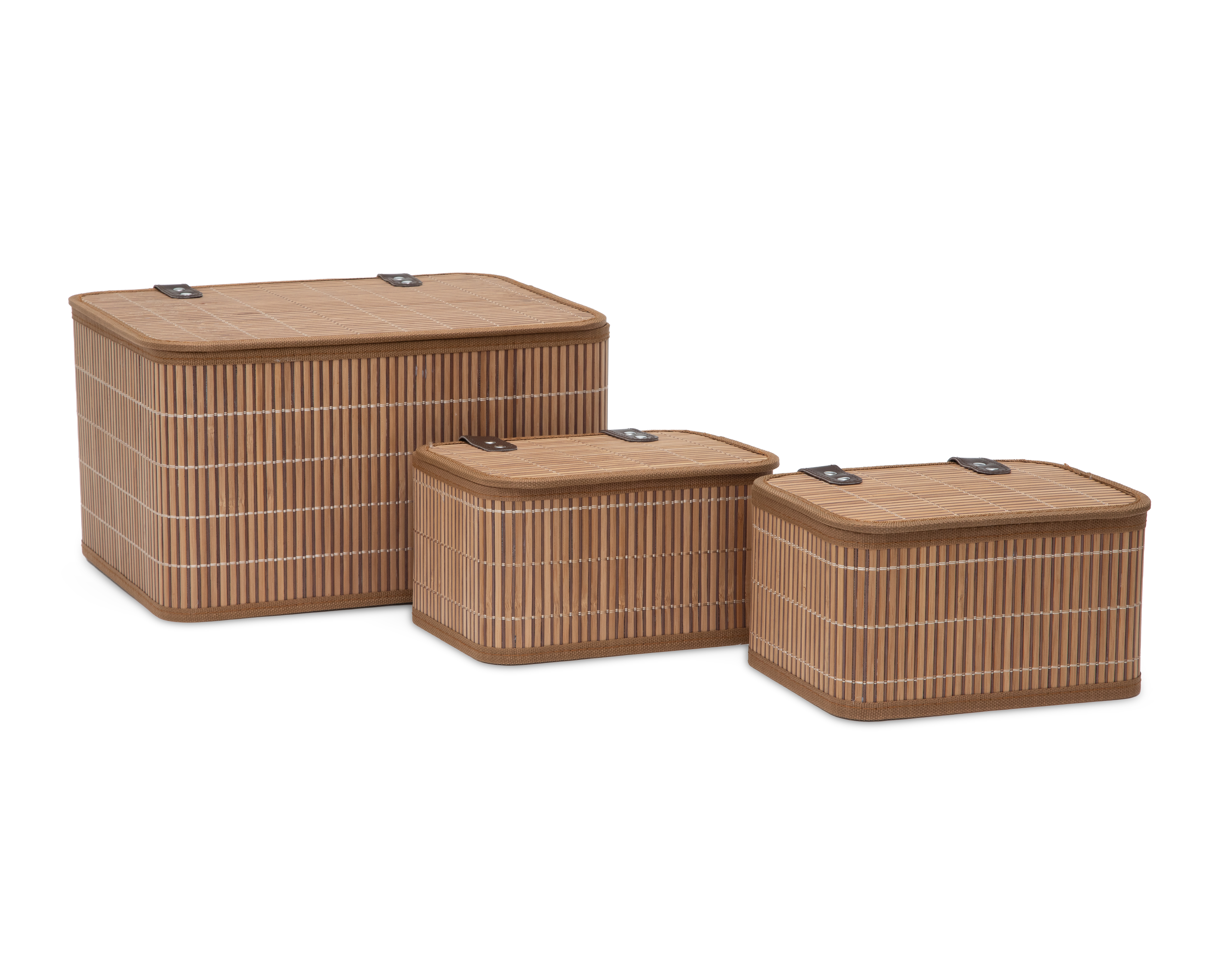 Cajas de Bambú Daisy +Simple 3 Piezas