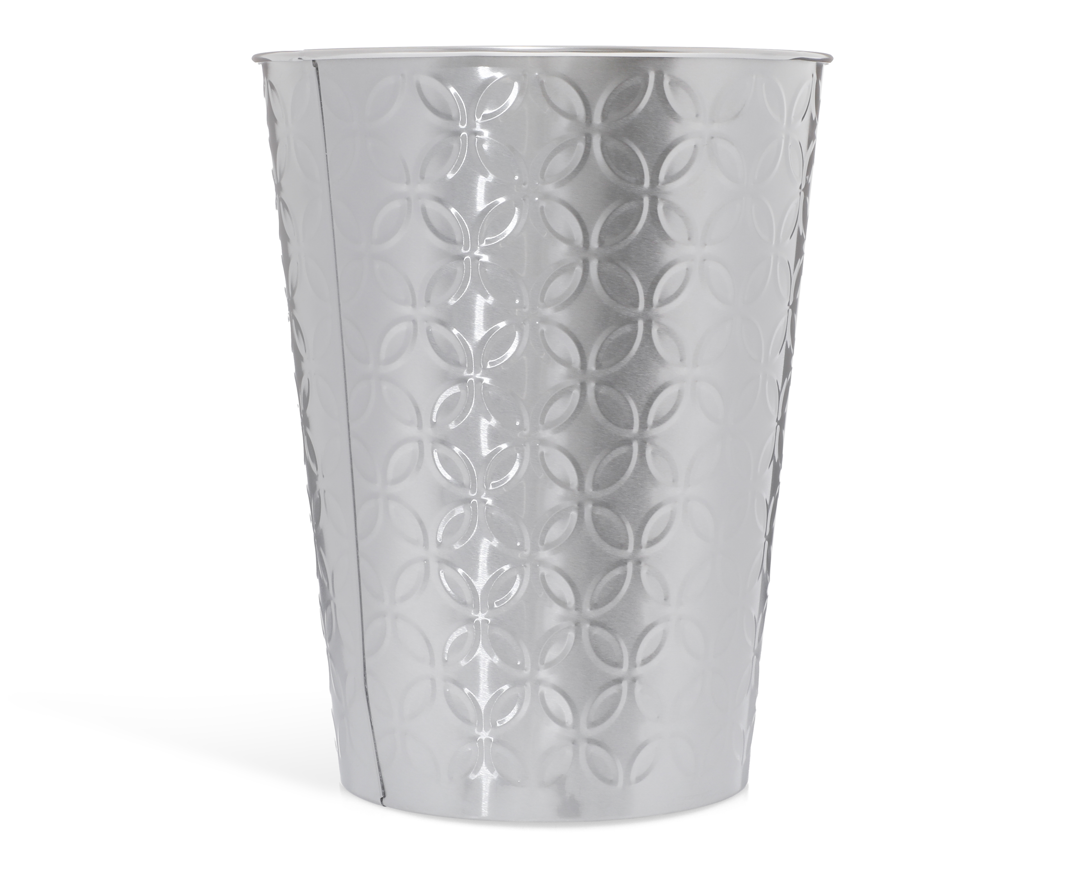 Bote de Basura de Metal +Simple Cooper Plateado