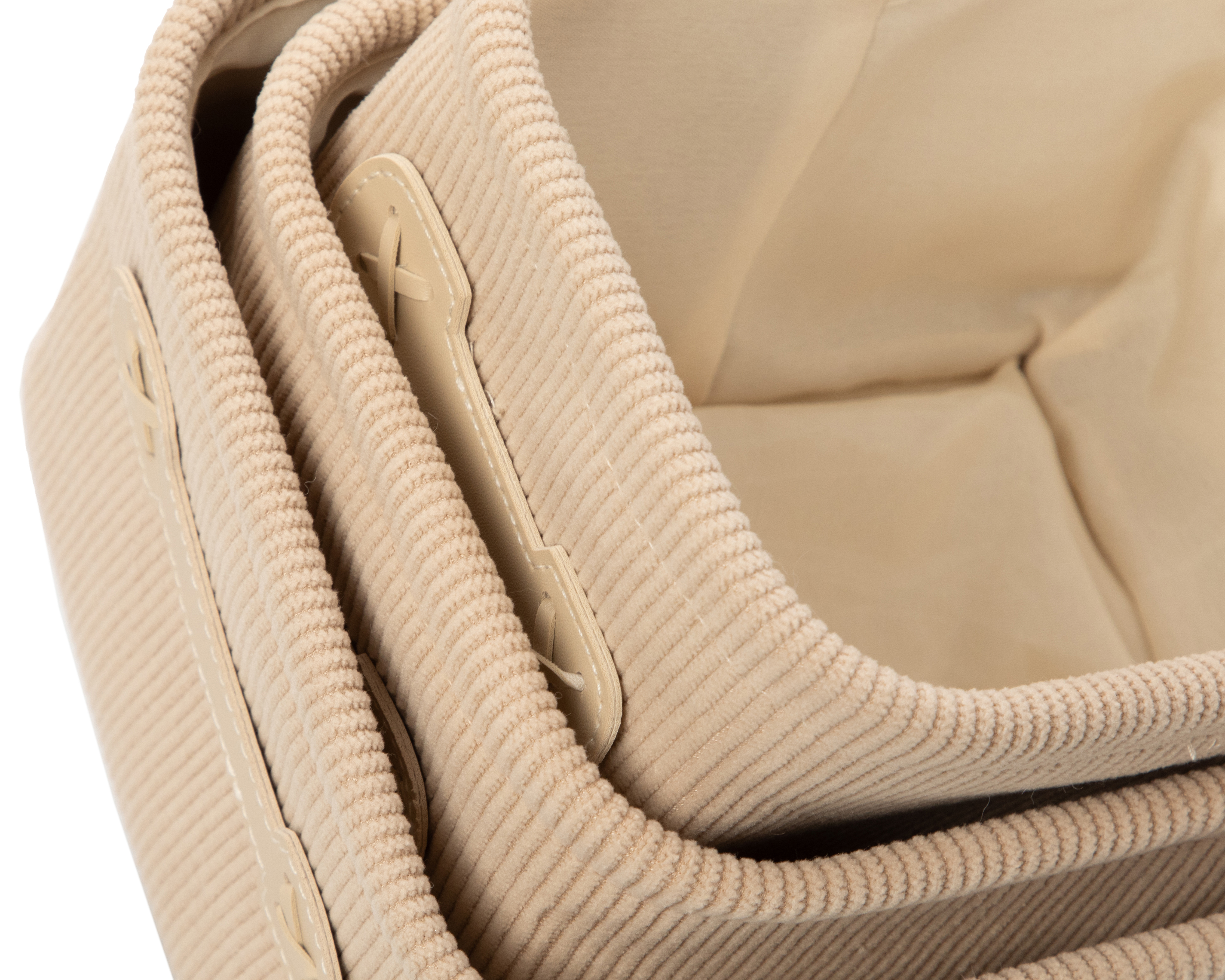 Foto 5 | Foto 5 | Caja de Almacenamiento de Textil +Simple Marcella Beige 3 Piezas