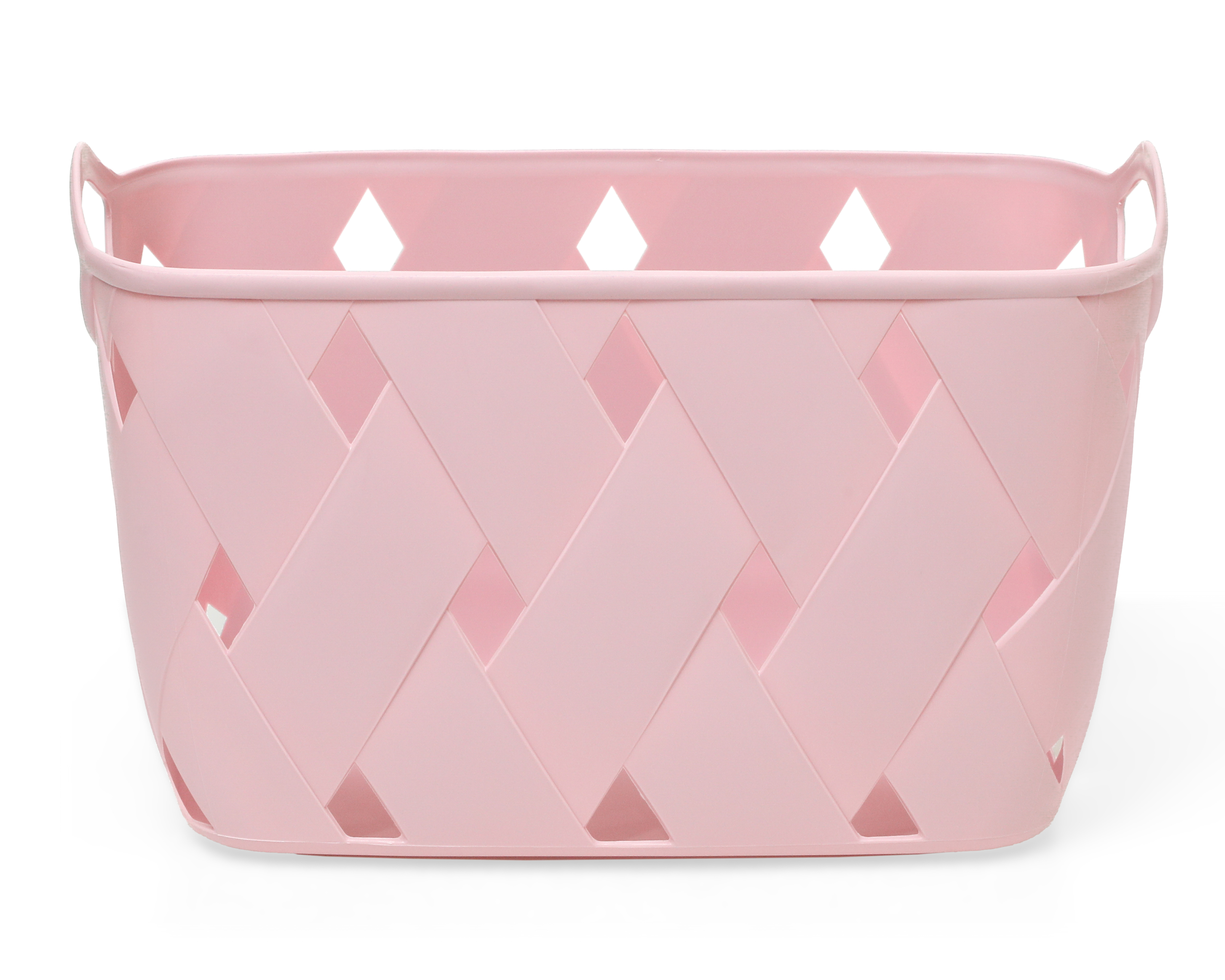 Foto 4 pulgar | Foto 3 | Canasta de Plástico Lana Rosa +Simple 3 Piezas