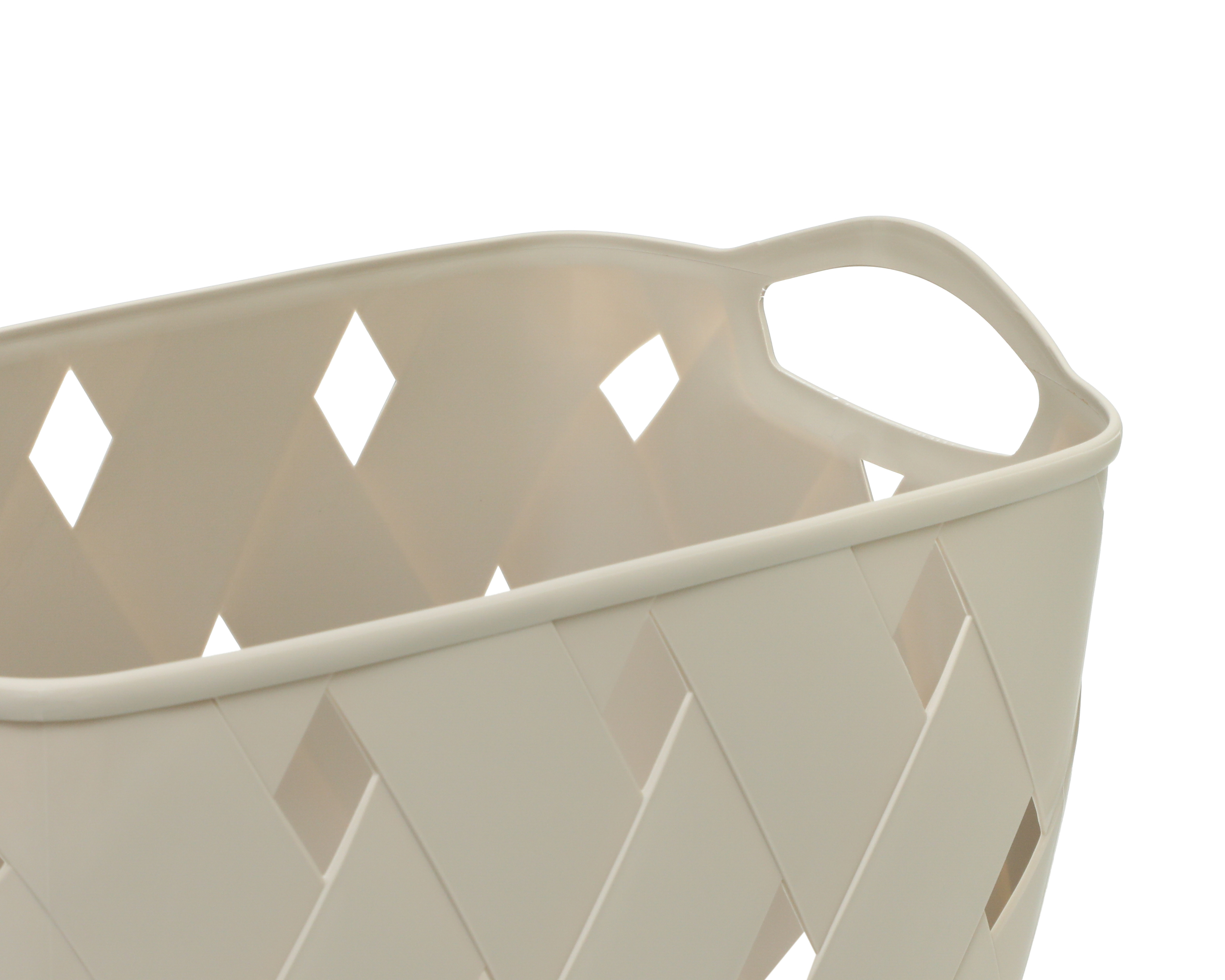 Foto 6 pulgar | Foto 5 | Canasta de Plástico Lara Gris +Simple 3 Piezas