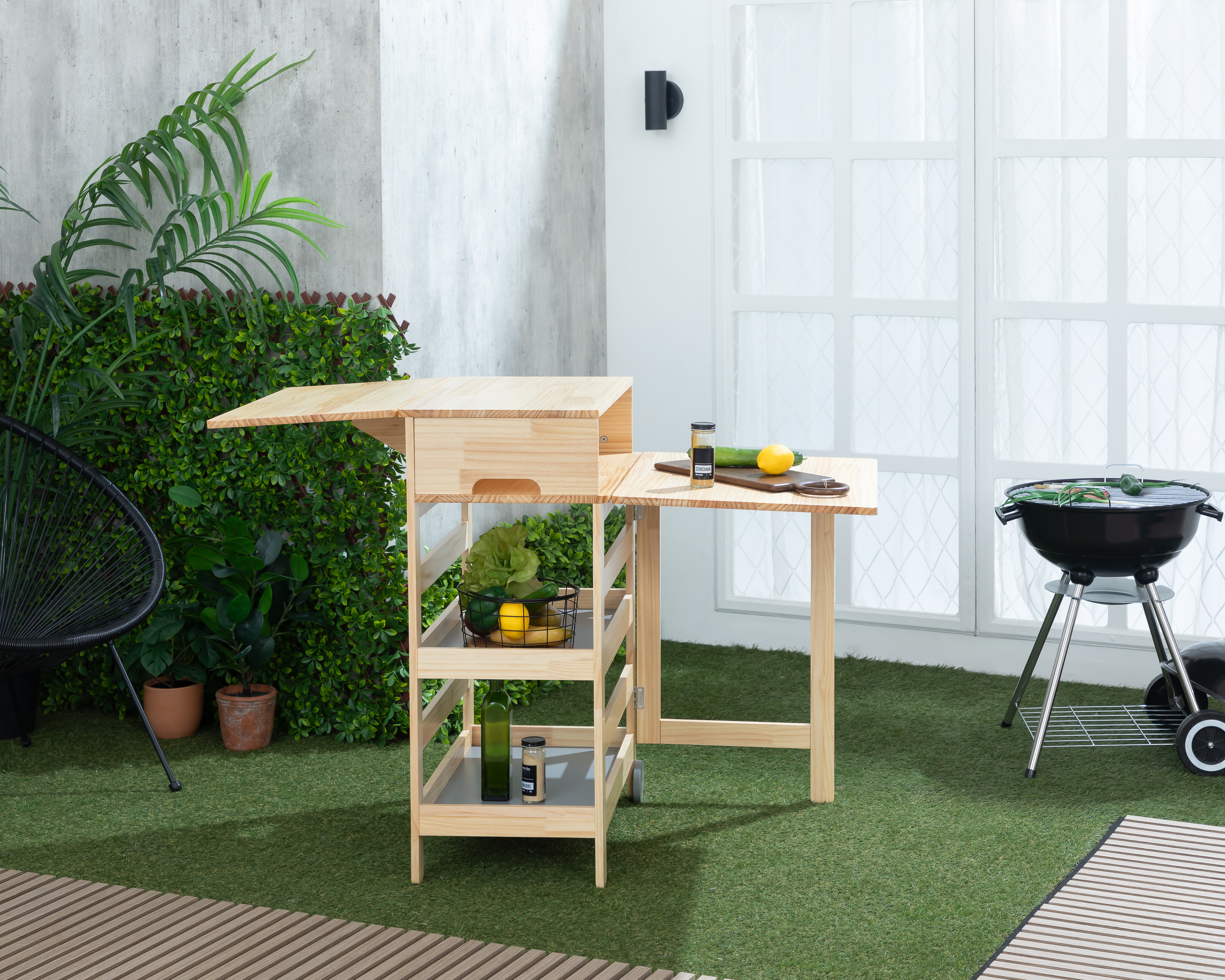 Foto 7 pulgar | Foto 6 | Mesa Multiusos Plegable Ikal Kiana 120 x 91 cm