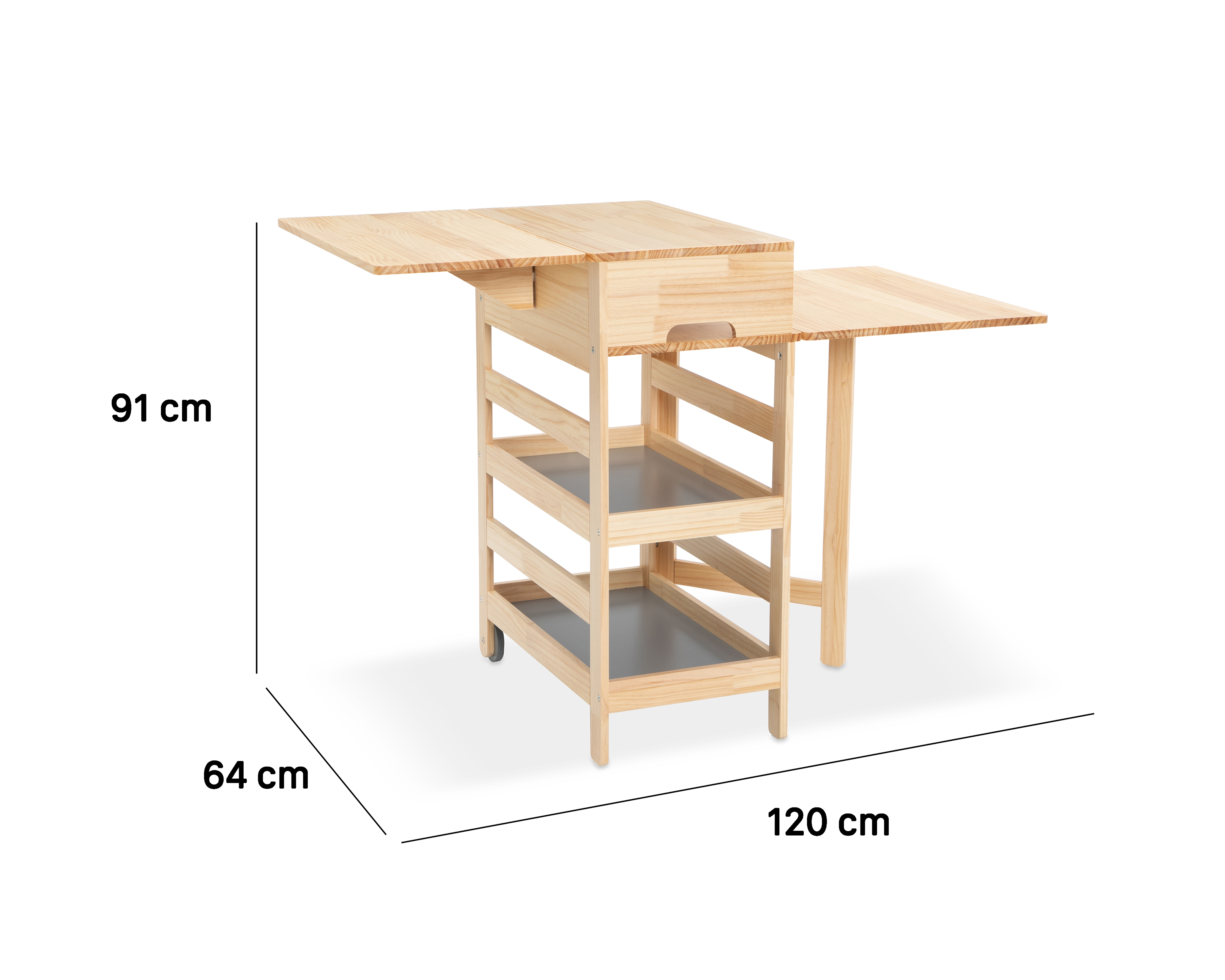 Foto 8 pulgar | Foto 7 | Mesa Multiusos Plegable Ikal Kiana 120 x 91 cm