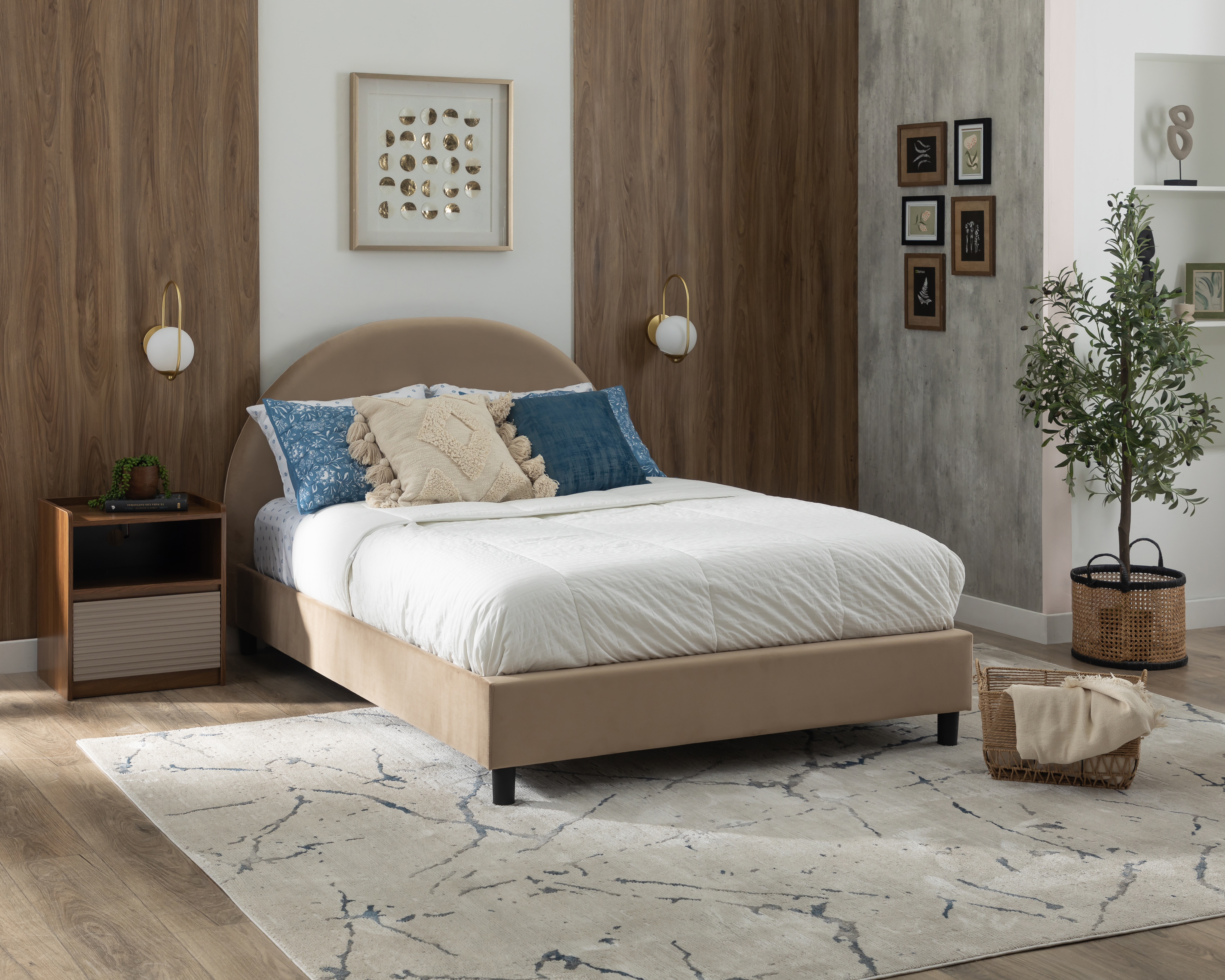 Cama Matrimonial Leila de Madera