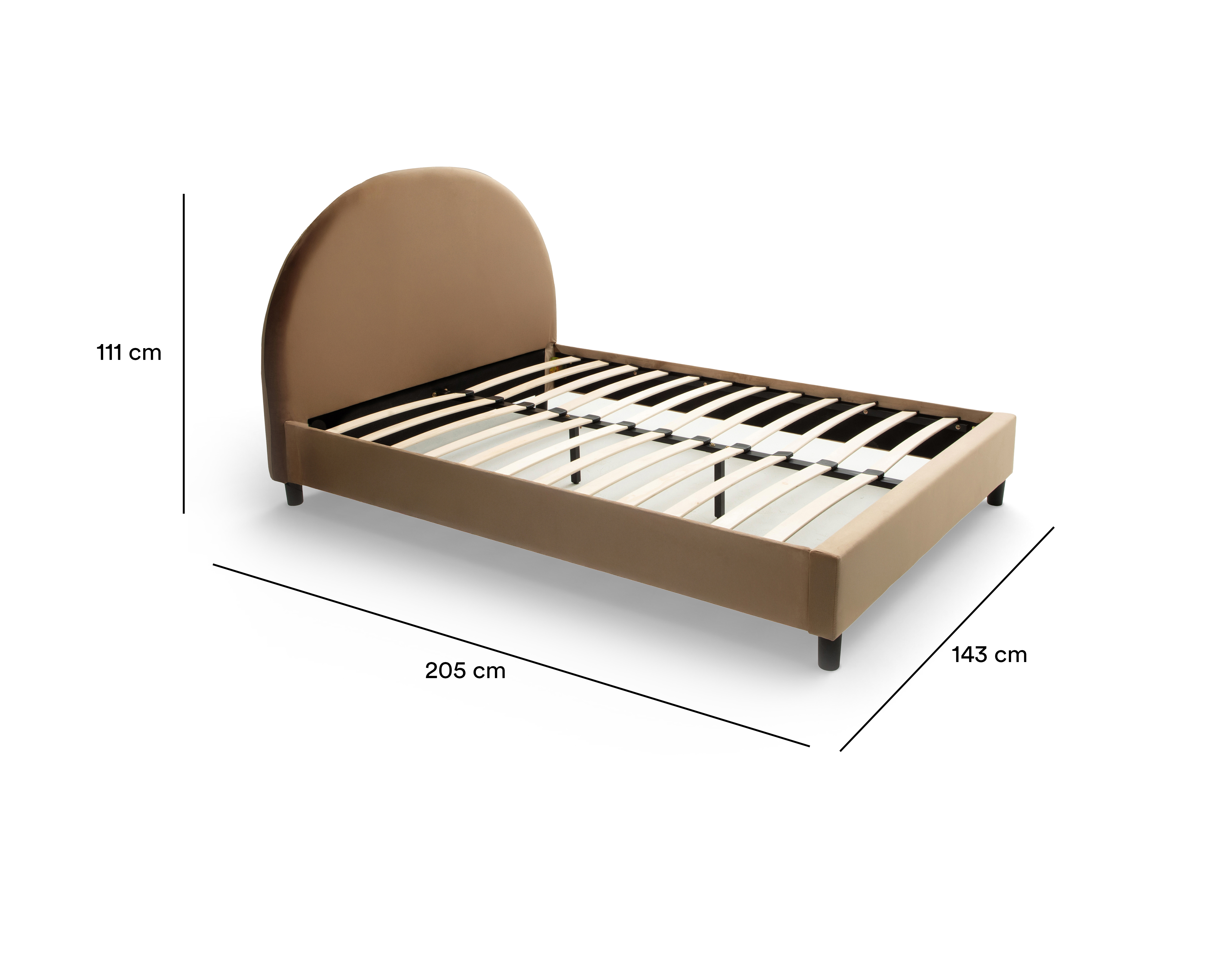 Foto 7 pulgar | Foto 6 | Cama Matrimonial Leila de Madera