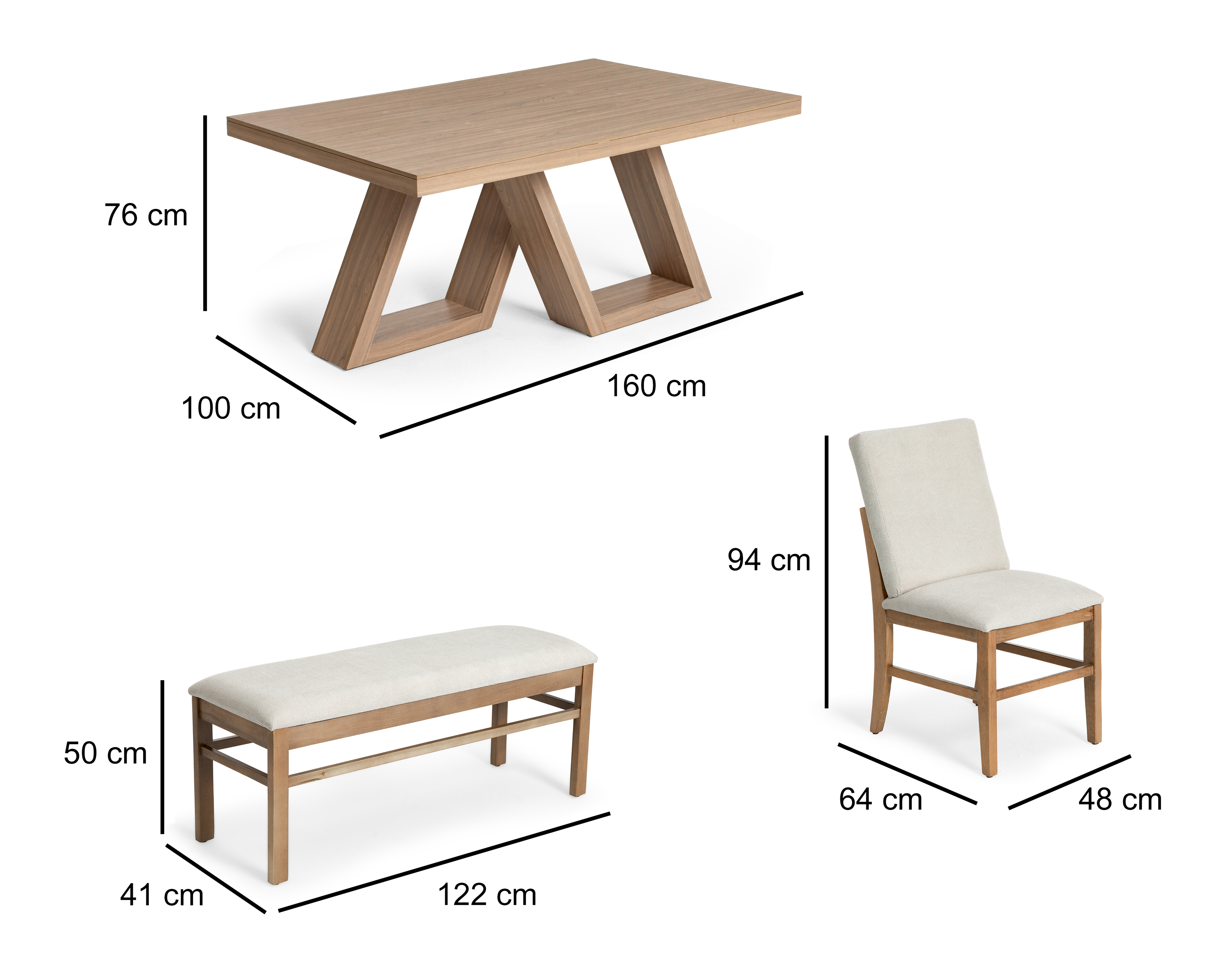 Foto 8 pulgar | Foto 7 | Comedor Aura con 4 Sillas y 1 Banca