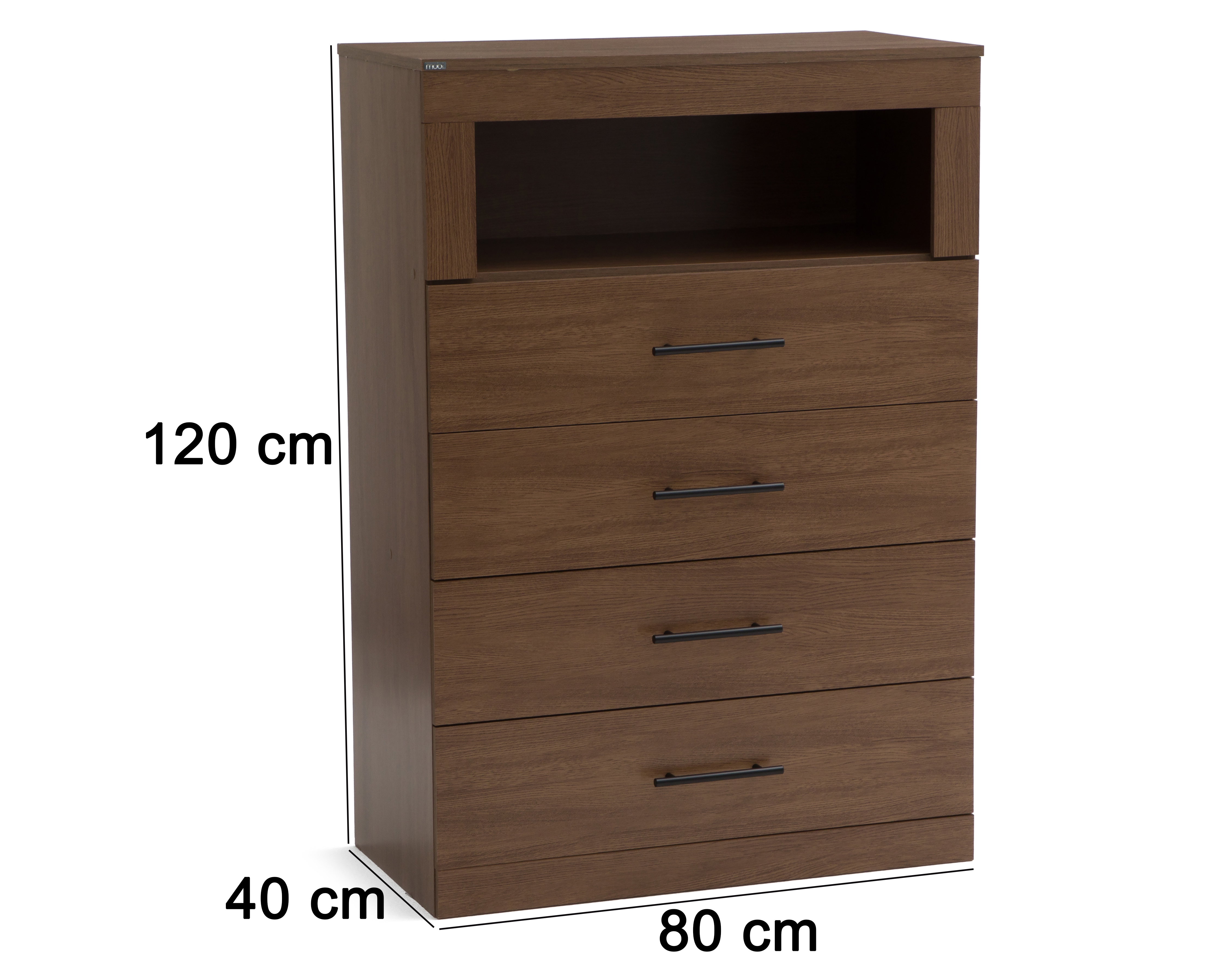 Foto 7 | Foto 7 | Cómoda Mobi Mónaco Nogal 80 cm