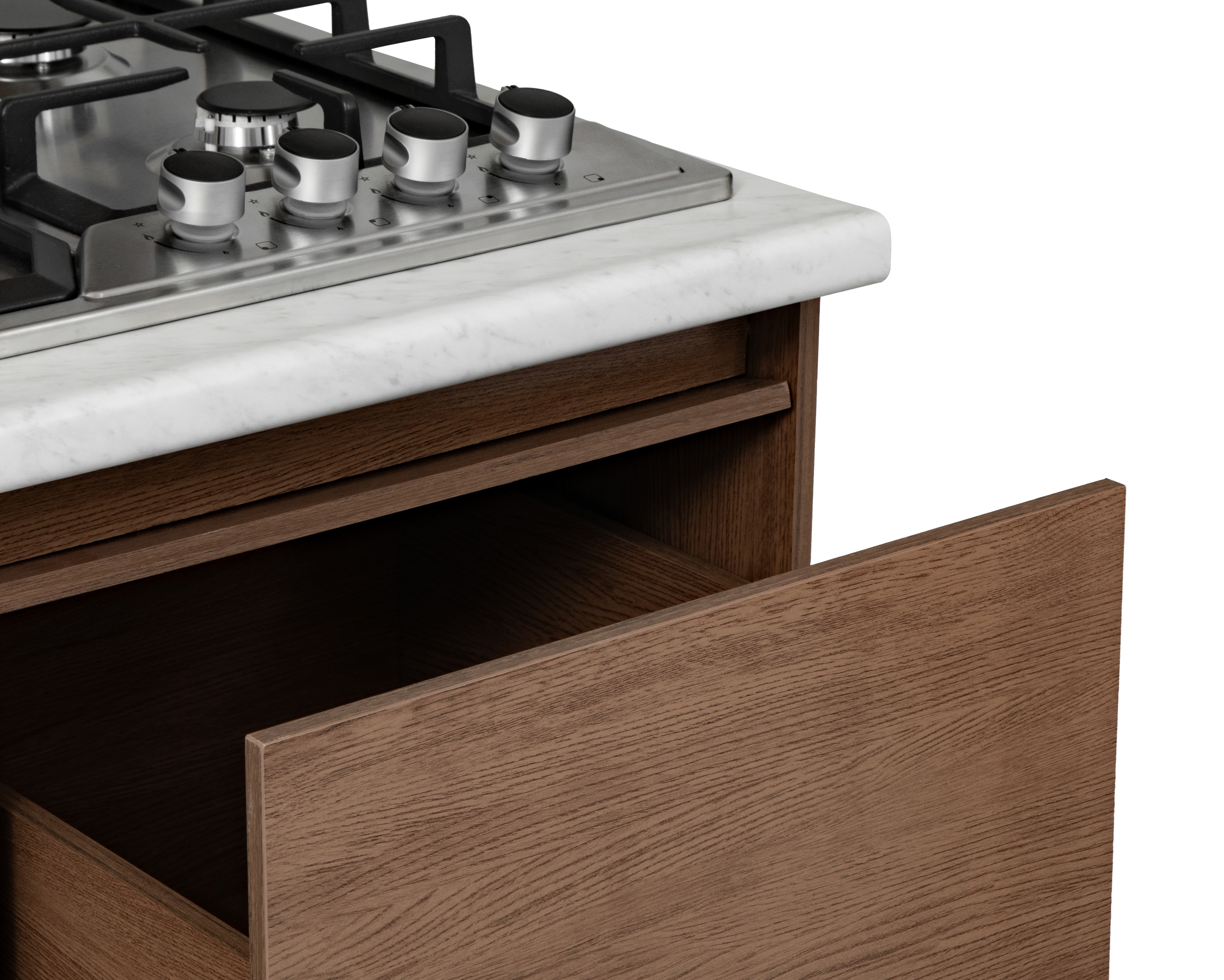 Foto 7 pulgar | Foto 6 | Cocina Integral Mobi Fontana Nogal 135 cm