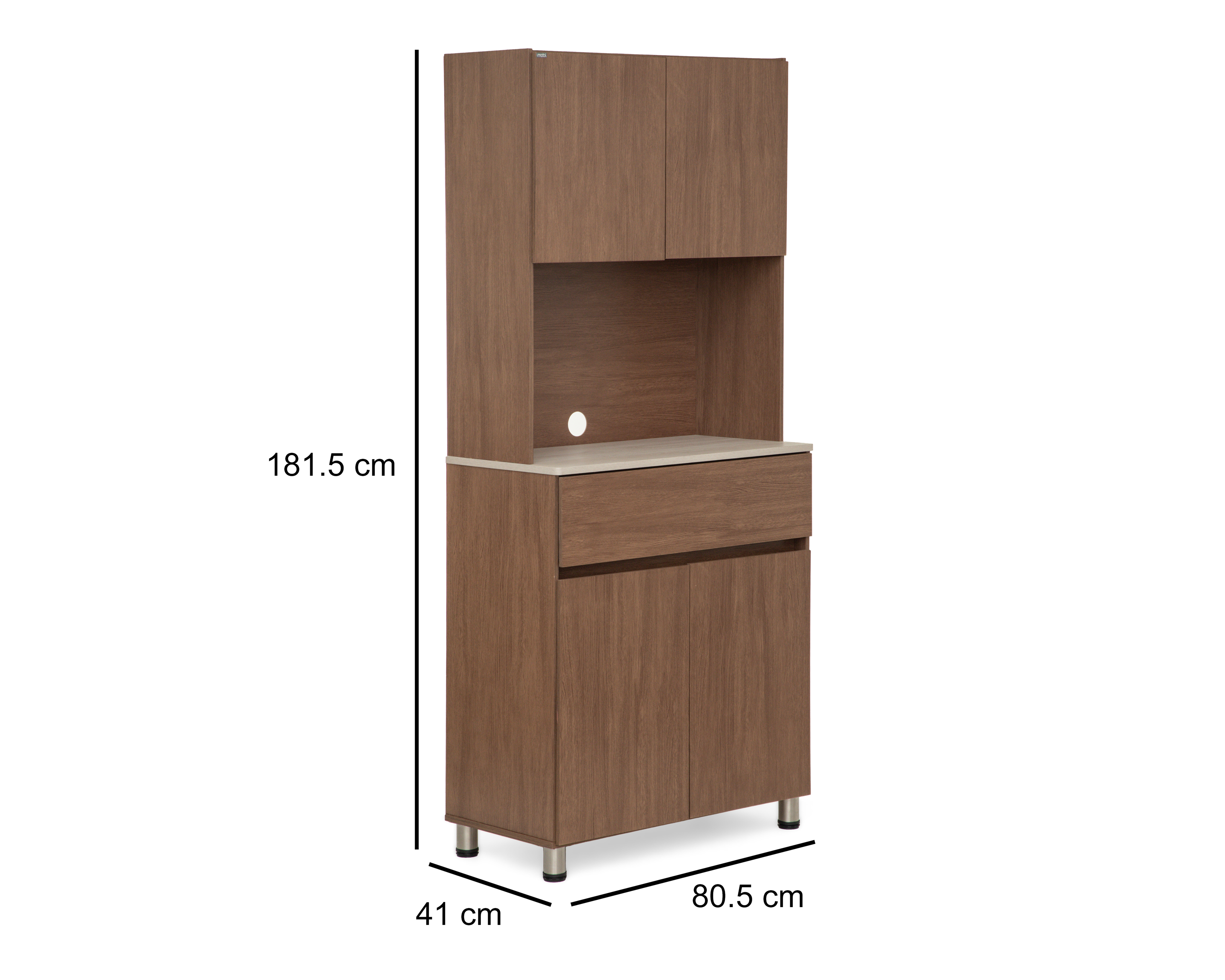 Foto 7 pulgar | Foto 6 | Alacena de Madera Mobi Fontana Nogal