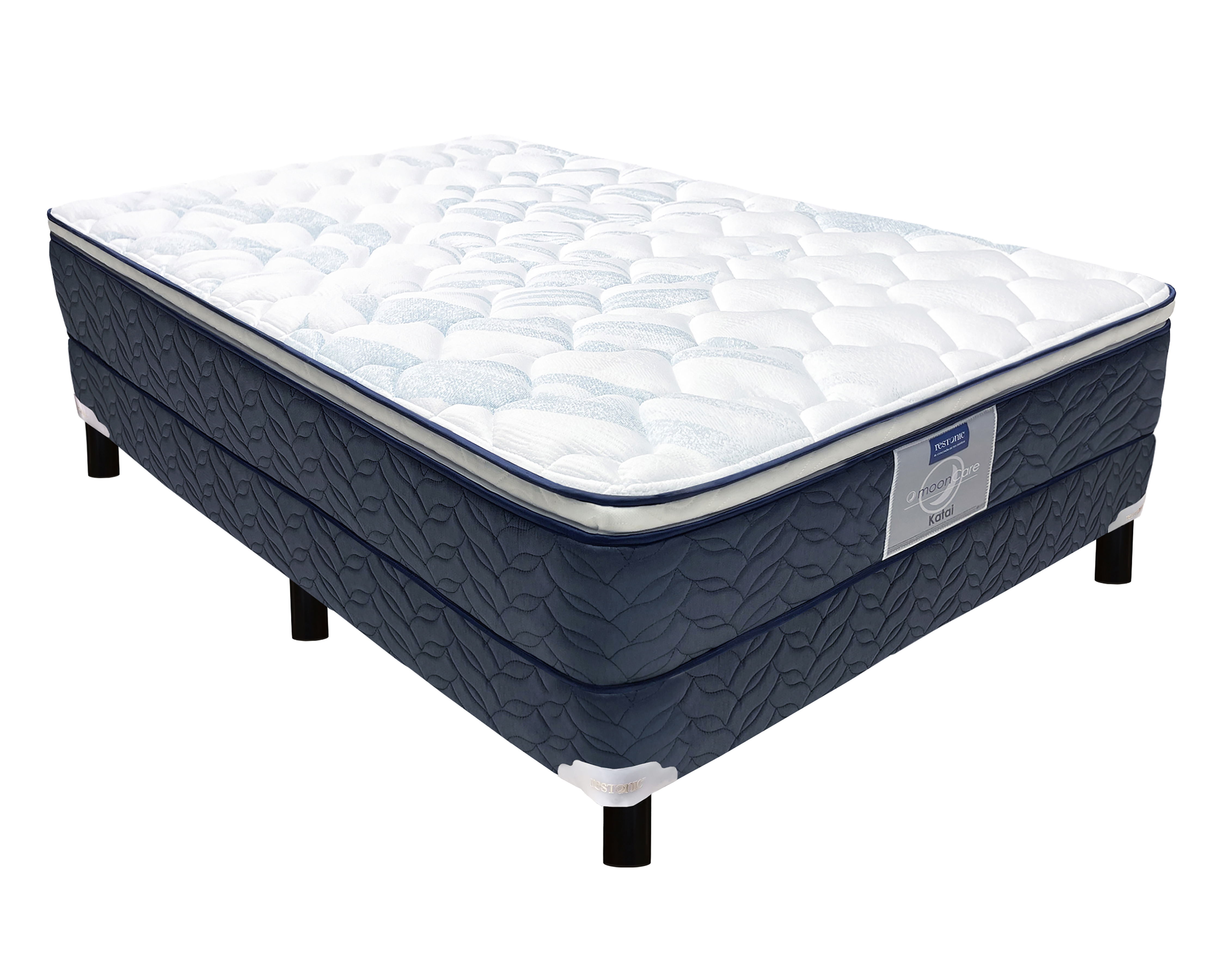 Juego de Colchón y Box Matrimonial Restonic Katai