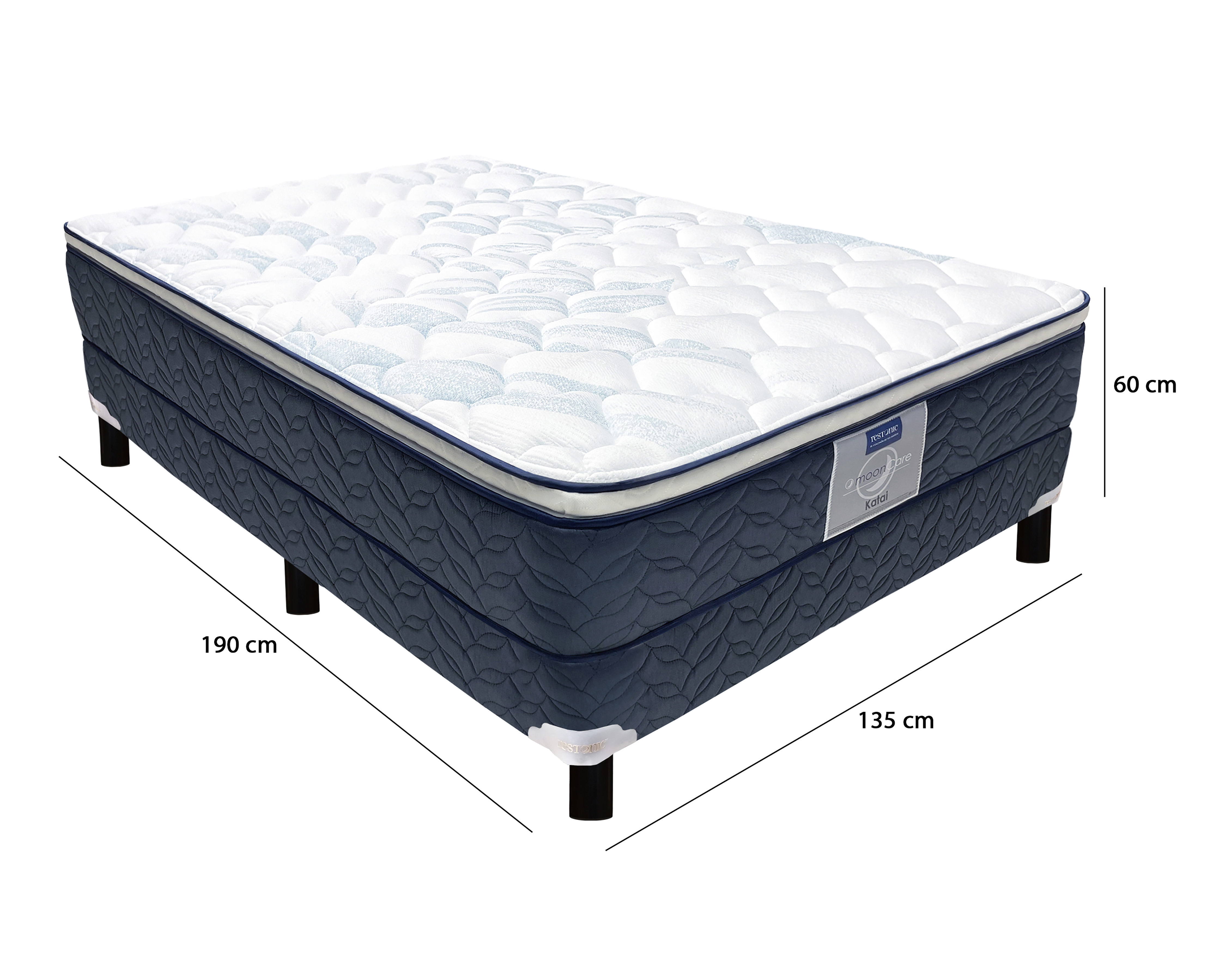 Foto 6 | Foto 6 | Juego de Colchón y Box Matrimonial Restonic Katai