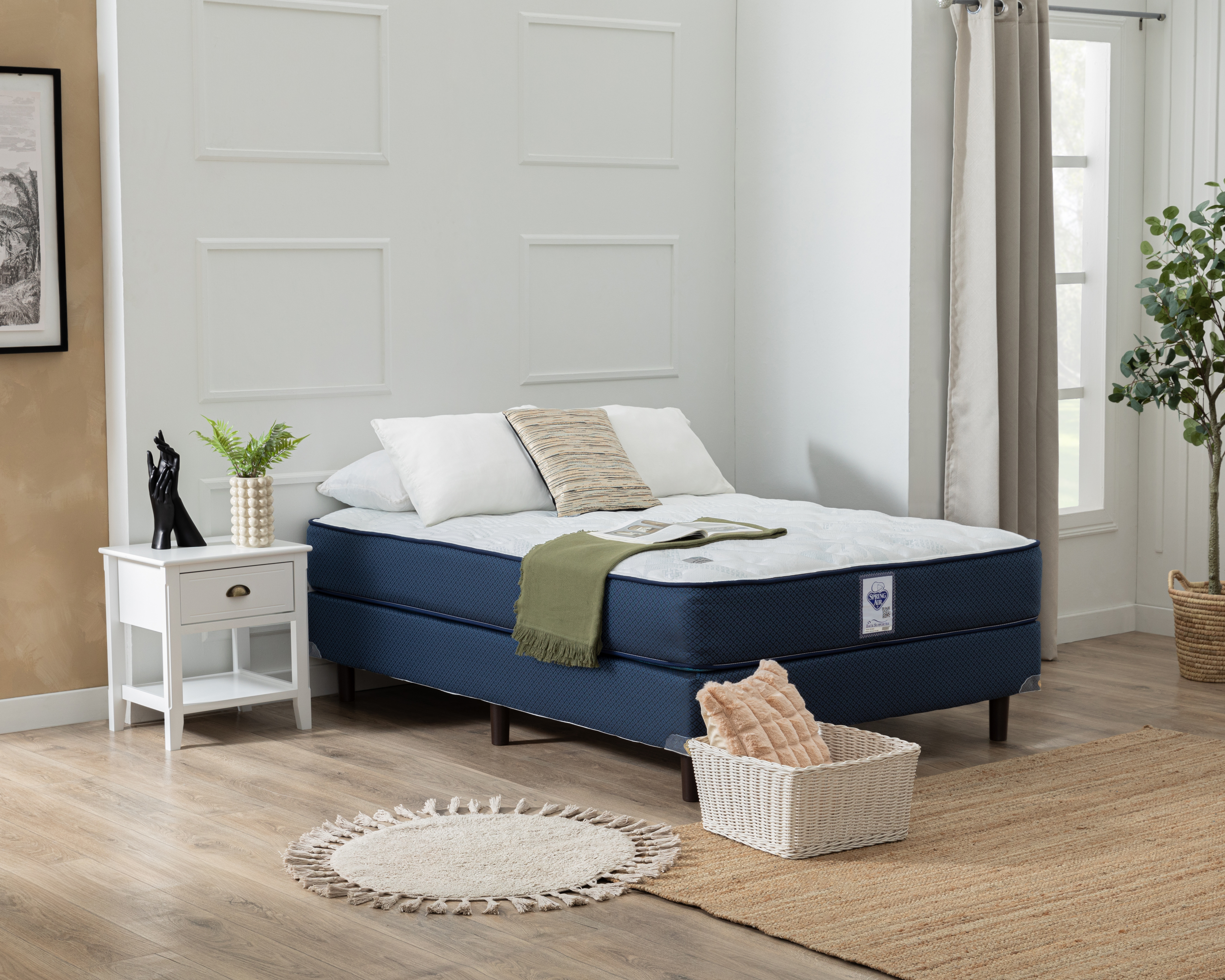 Juego de Colchón y Box Matrimonial Spring Air Normand