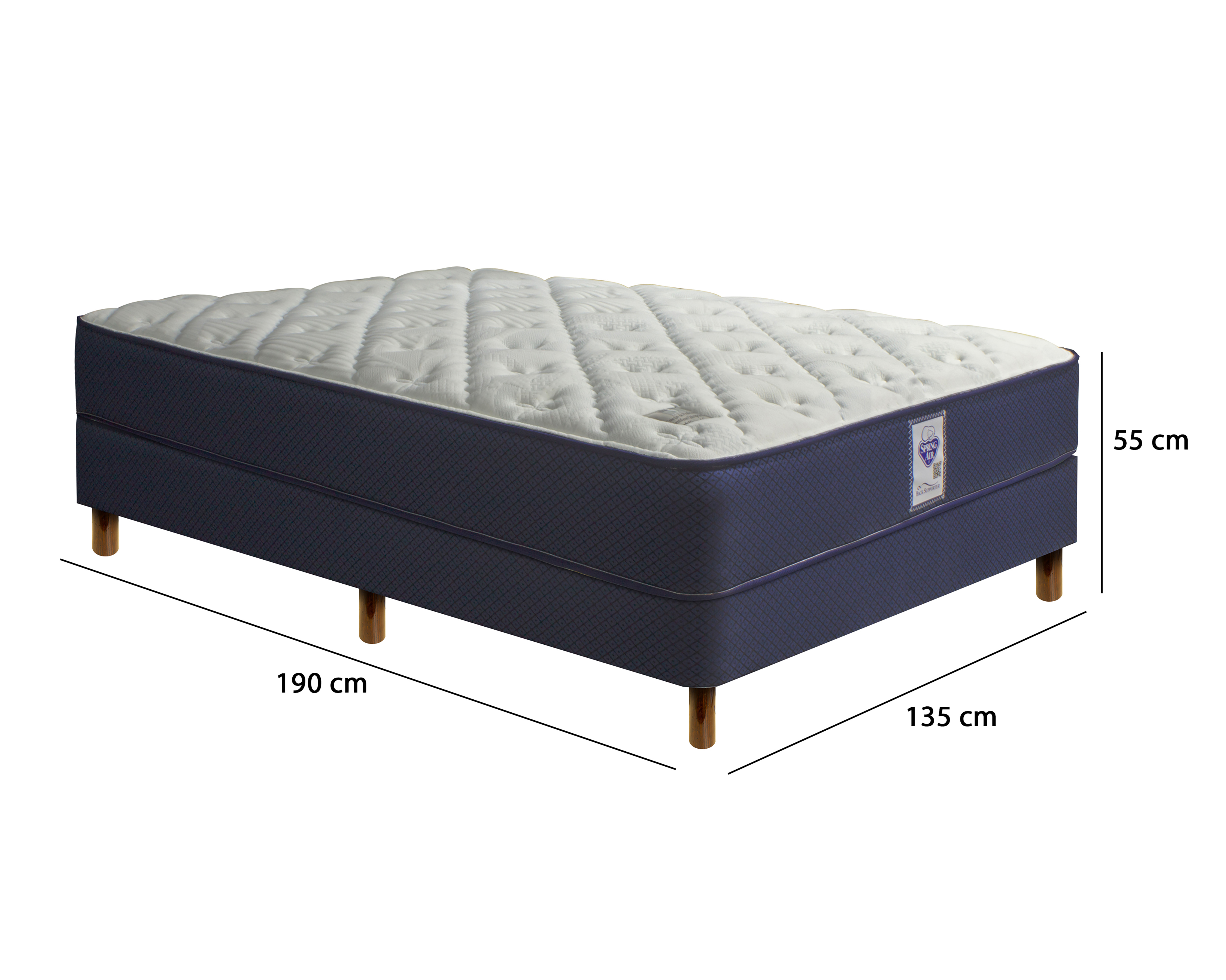 Foto 7 pulgar | Foto 6 | Juego de Colchón y Box Matrimonial Spring Air Normand