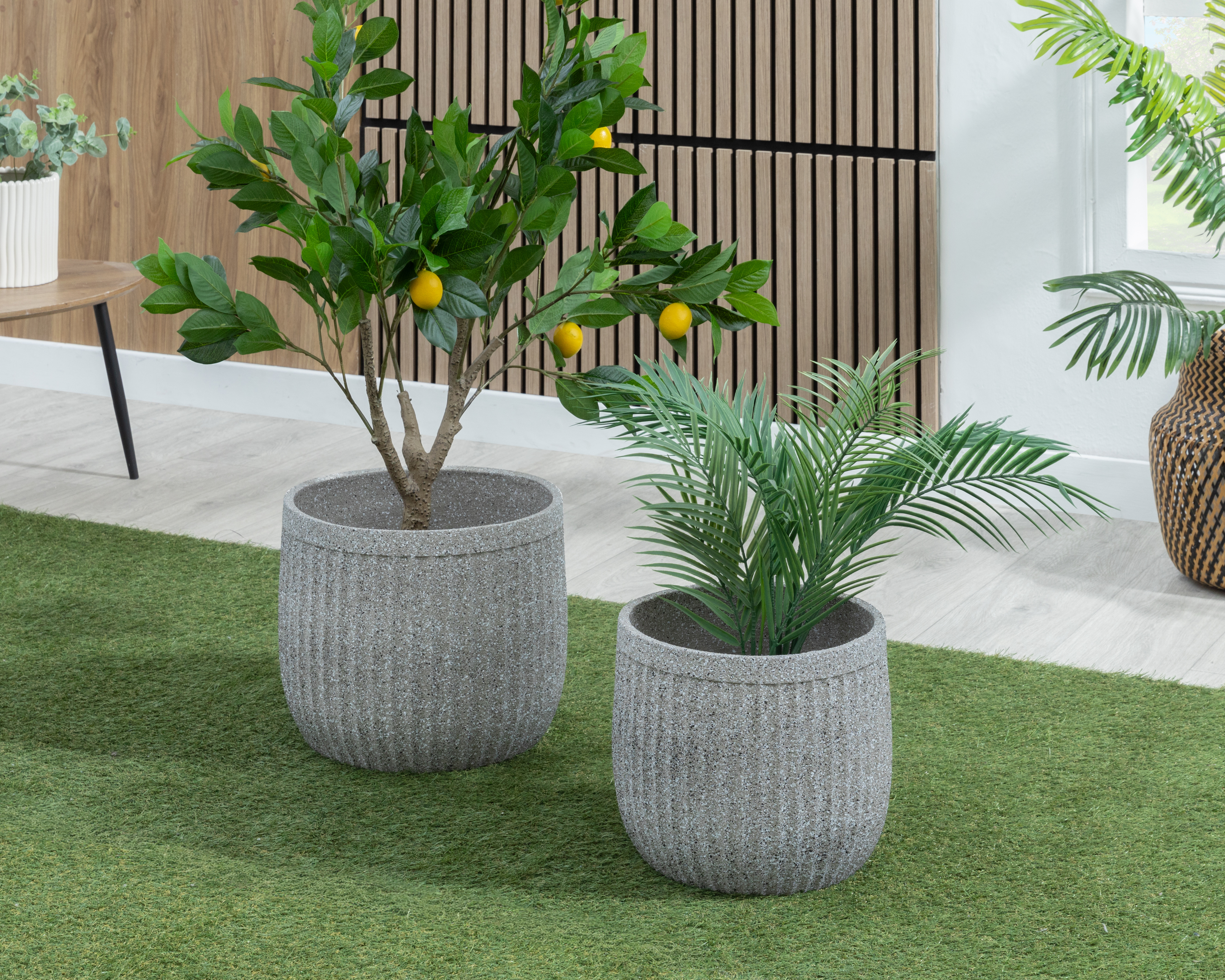 Foto 5 pulgar | Foto 4 | Maceta de Fibra de Vidrio Congo 32 cm